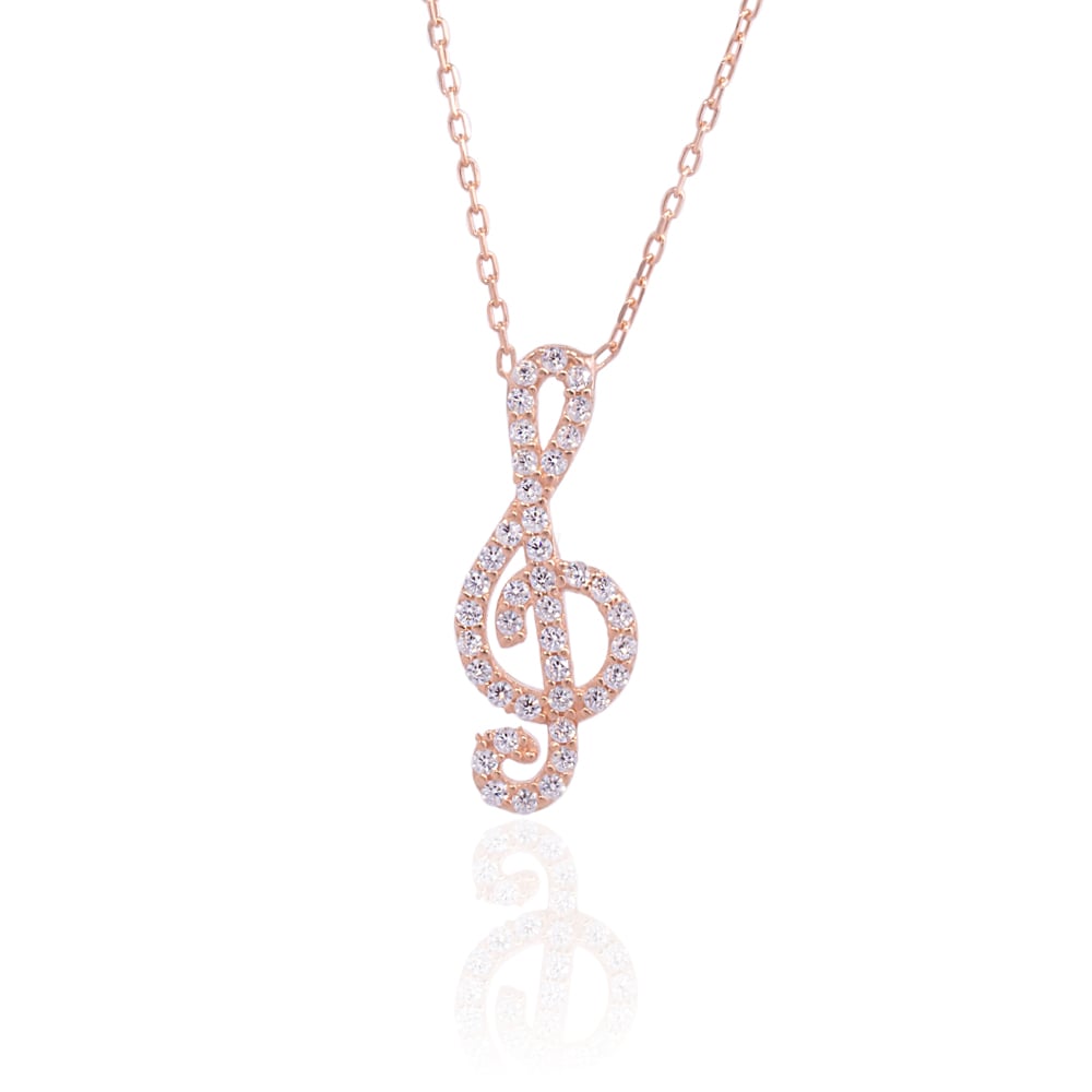 Taşlı Sol Anahtarı Kolye