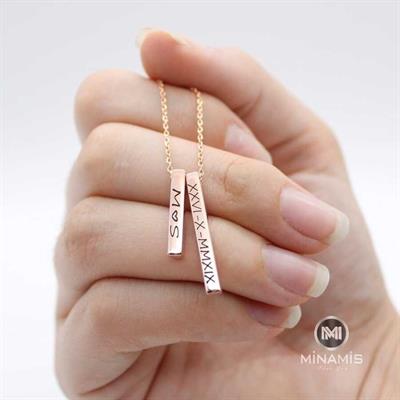 İsimli Palaka 925 Ayar Gümüş Kolye