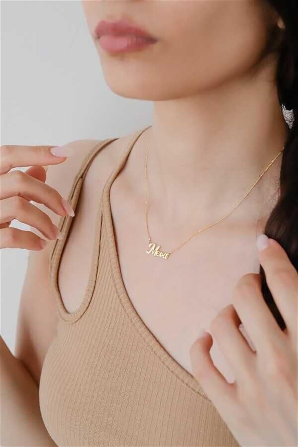 İsim 925 Ayar Gümüş Kolye