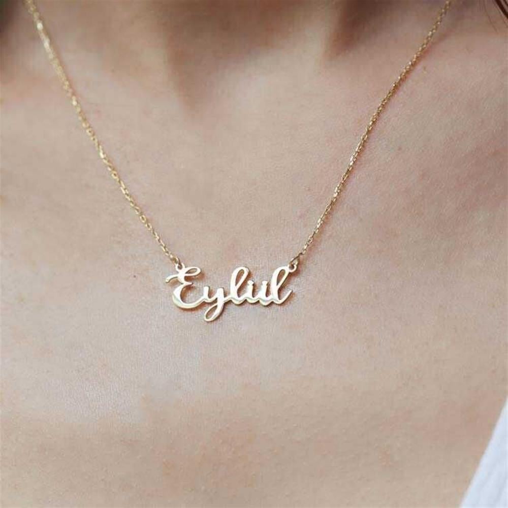 İsimli  925 Ayar Gümüş Kolye