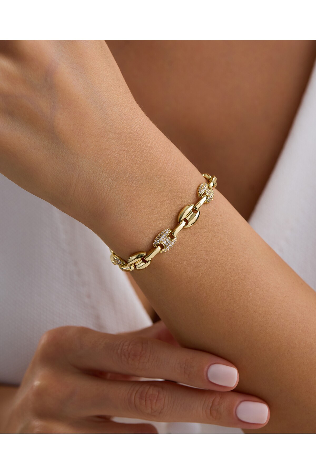 Istakoz Görünümlü Taşlı Bilekli