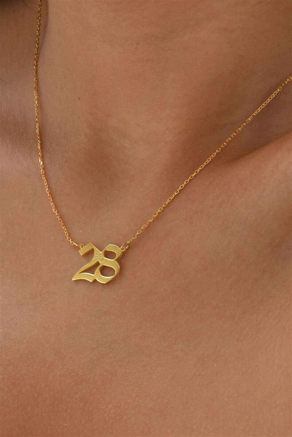 Rakam 925 Ayar Gümüş Kolye