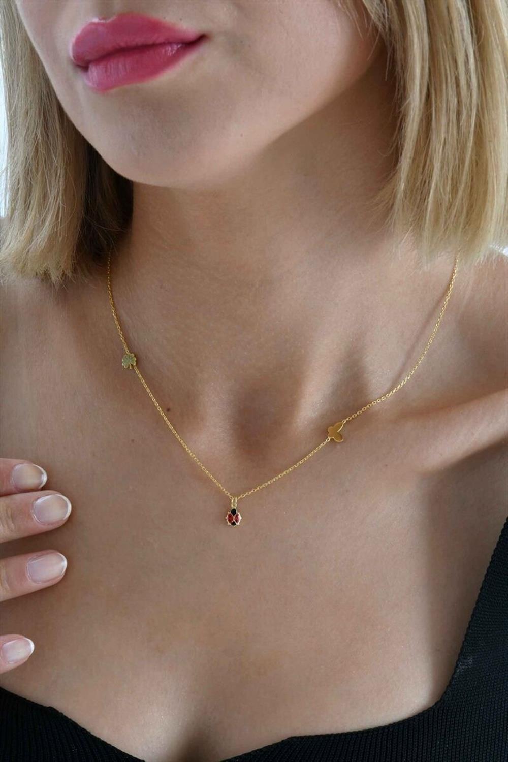 Şans 925 Ayar Gümüş Kolye