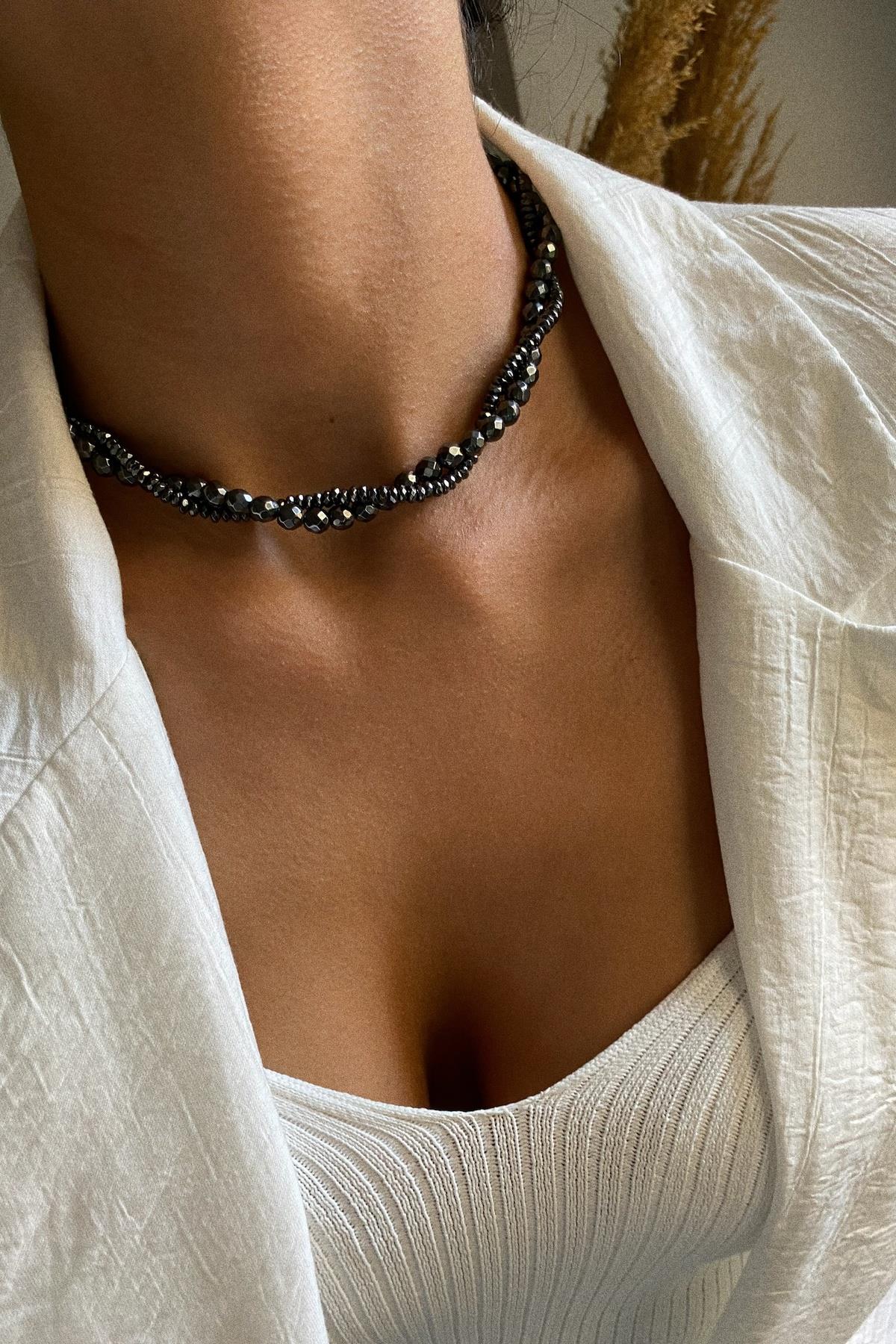 Hematit Taşı  Kolye  