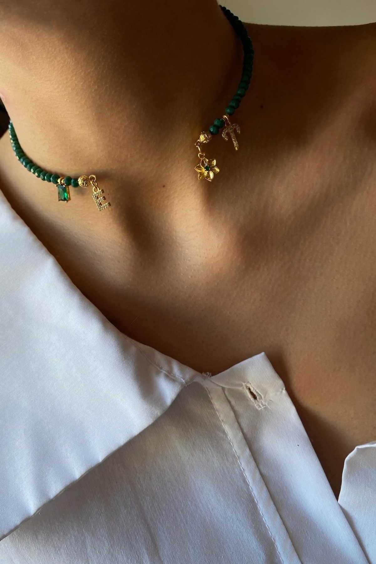 Kristal Choker Charm  Kolye