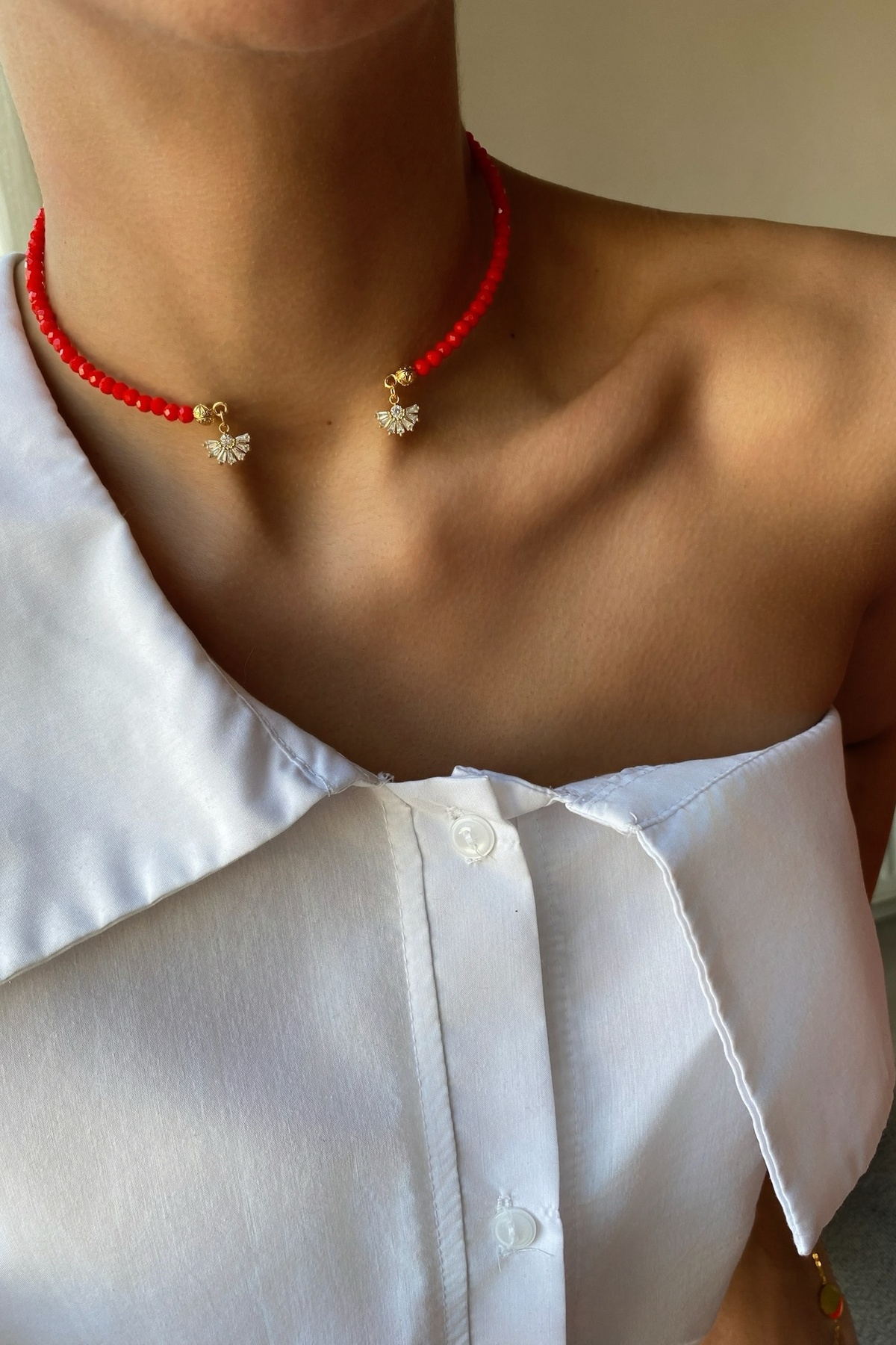 Kristal Choker Charm  Kolye