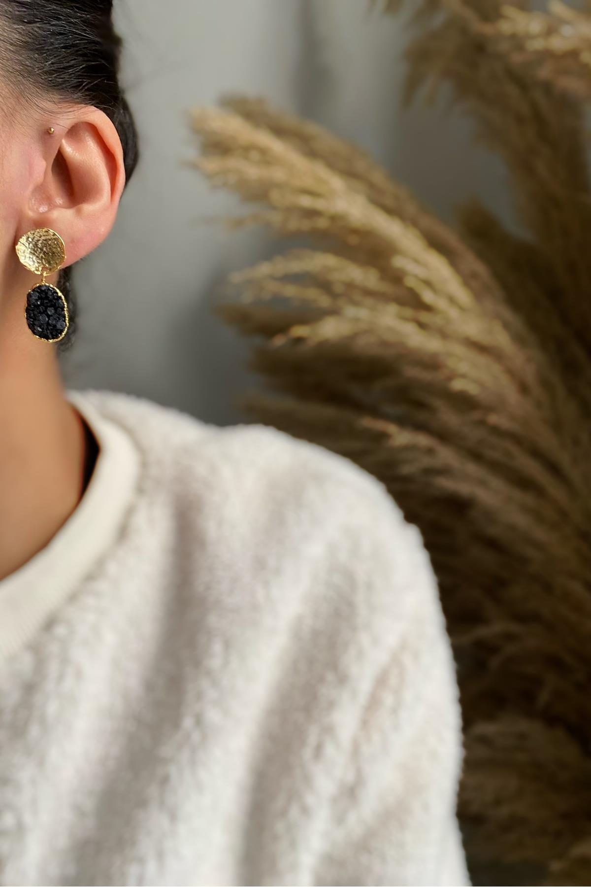 Akik Taşı Drüze Küpe (Sınırlı Adet)