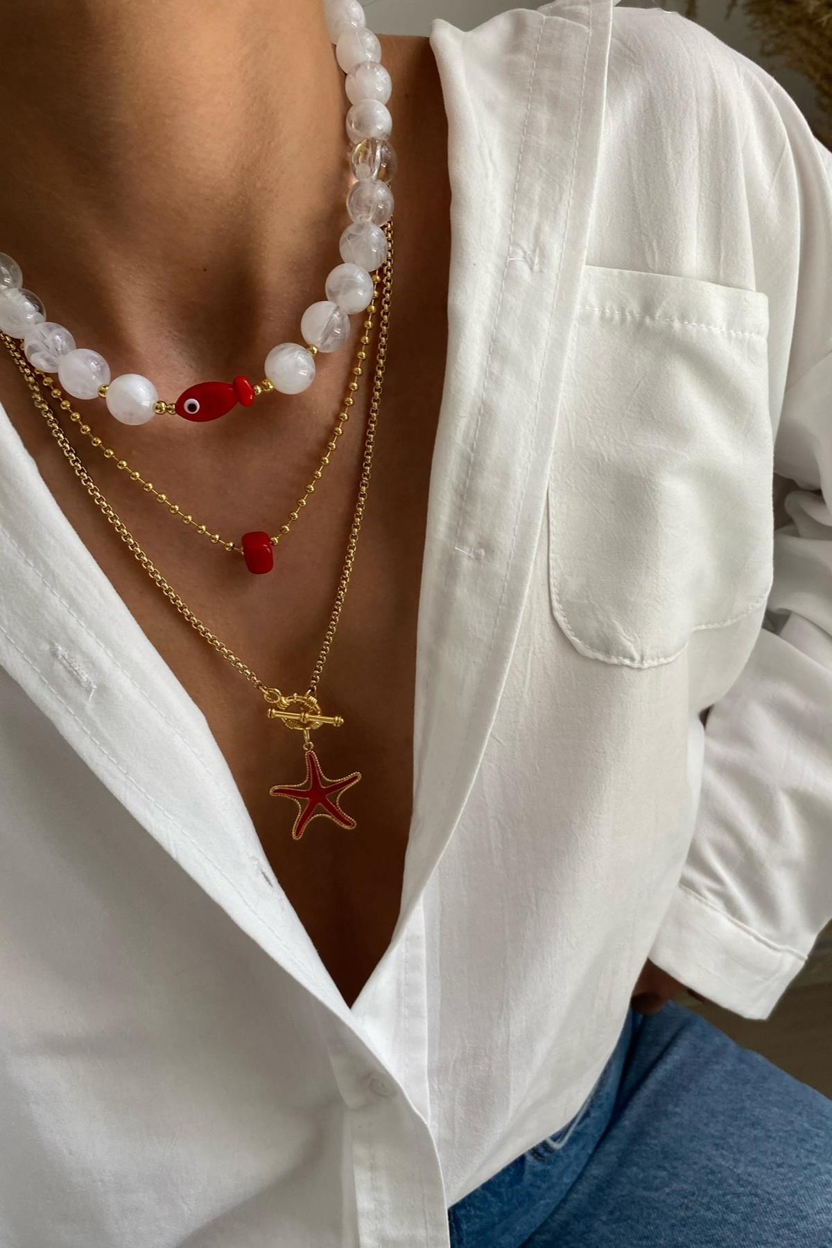 Akrilik Boncuk Kolye Seti (Tüm Set) 