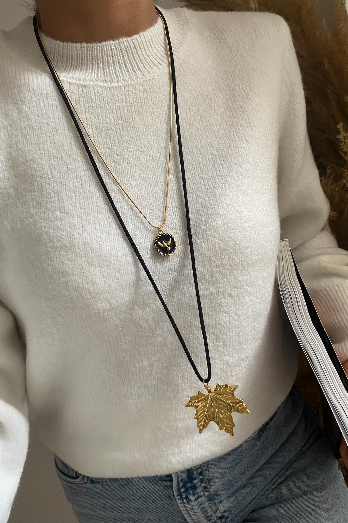 Altın Kaplama Tasarım Kolye Seti (Tüm Set)