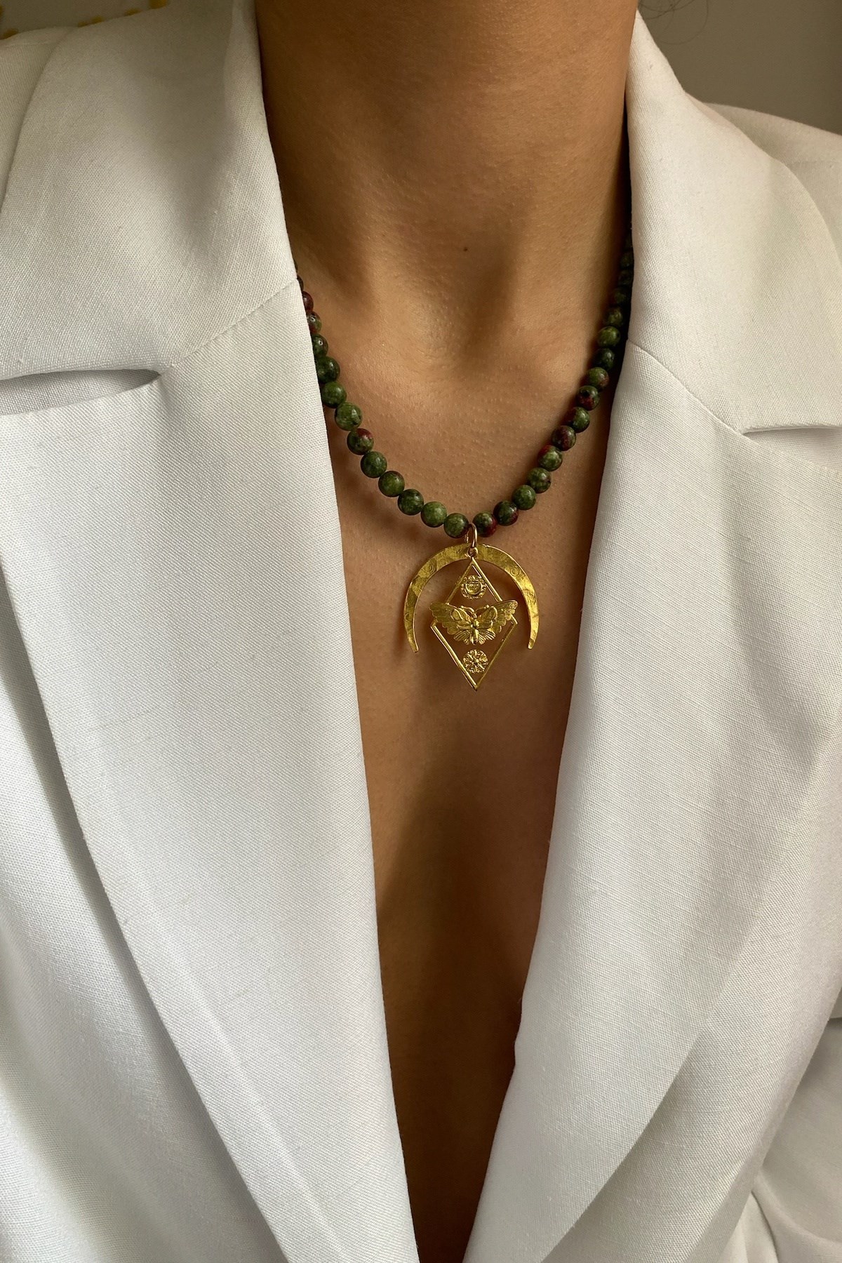 Anyonit Taşı Tasarım Kolye