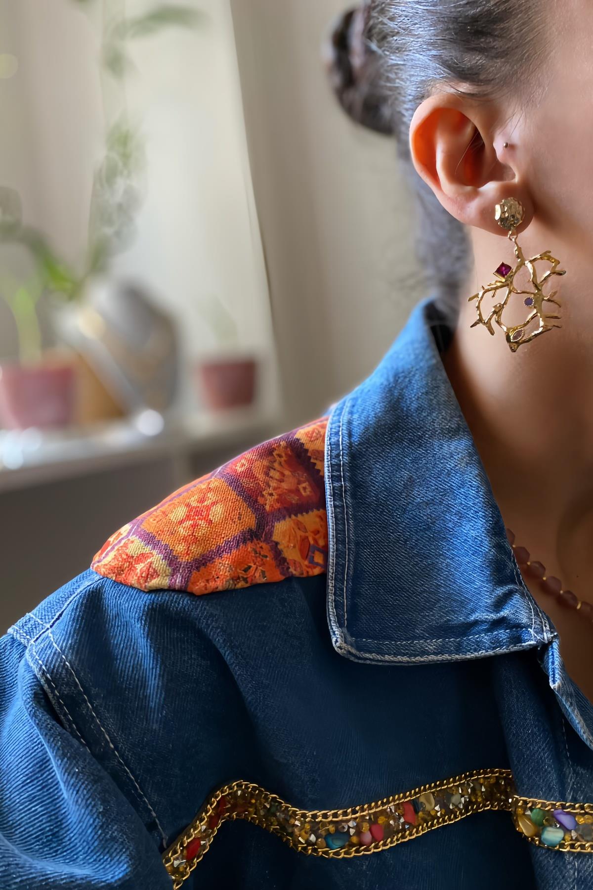 ,Baget Taşlı Küpe (Sınırlı Adet)