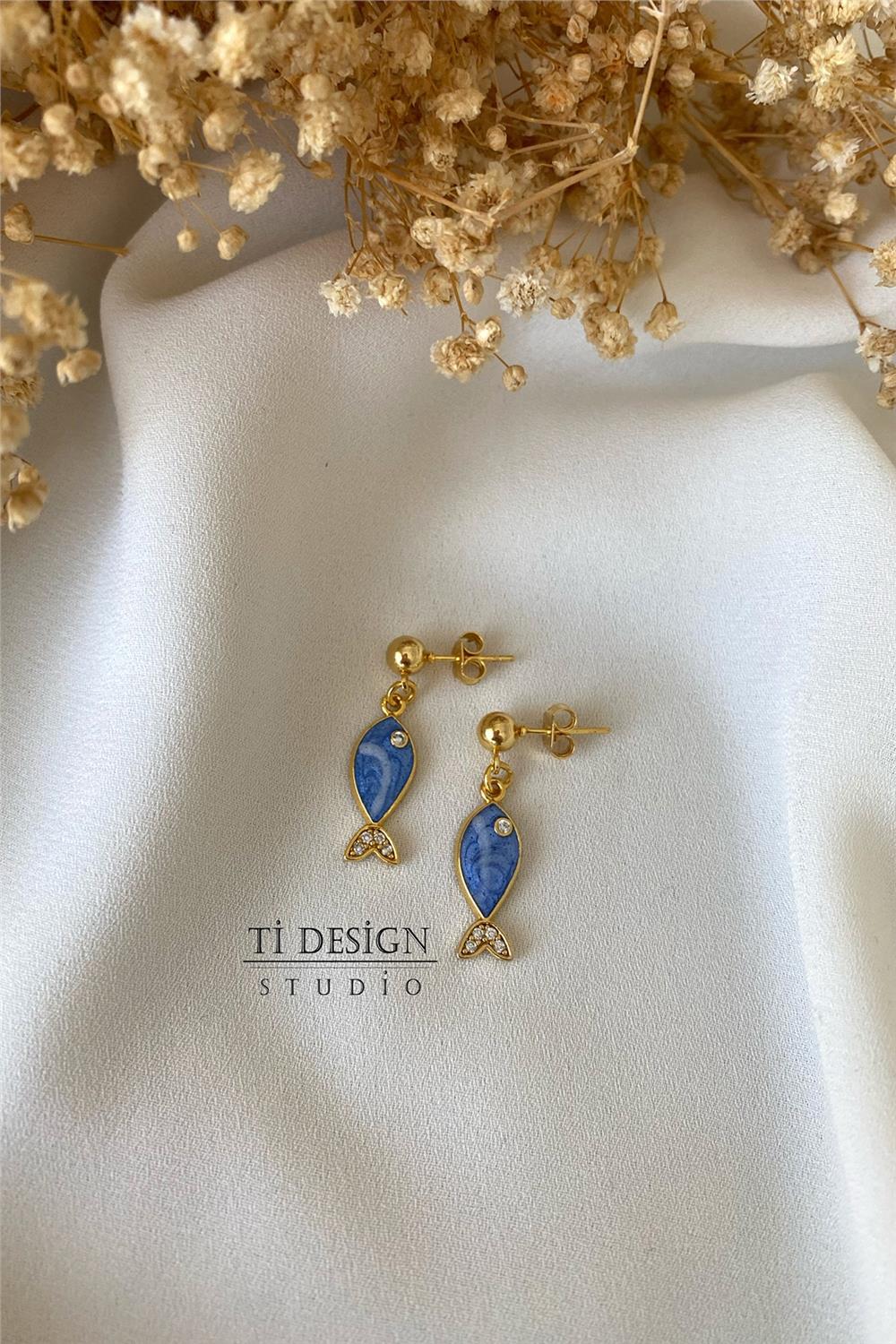 Balık Figürlü Küpe