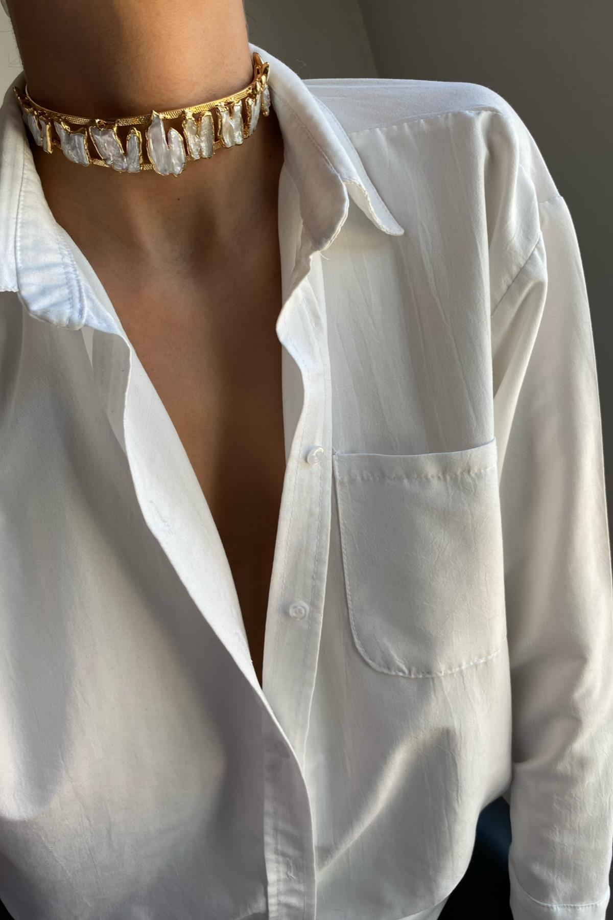 Barok İnci Tasma Kolye (Sınırlı Adet)