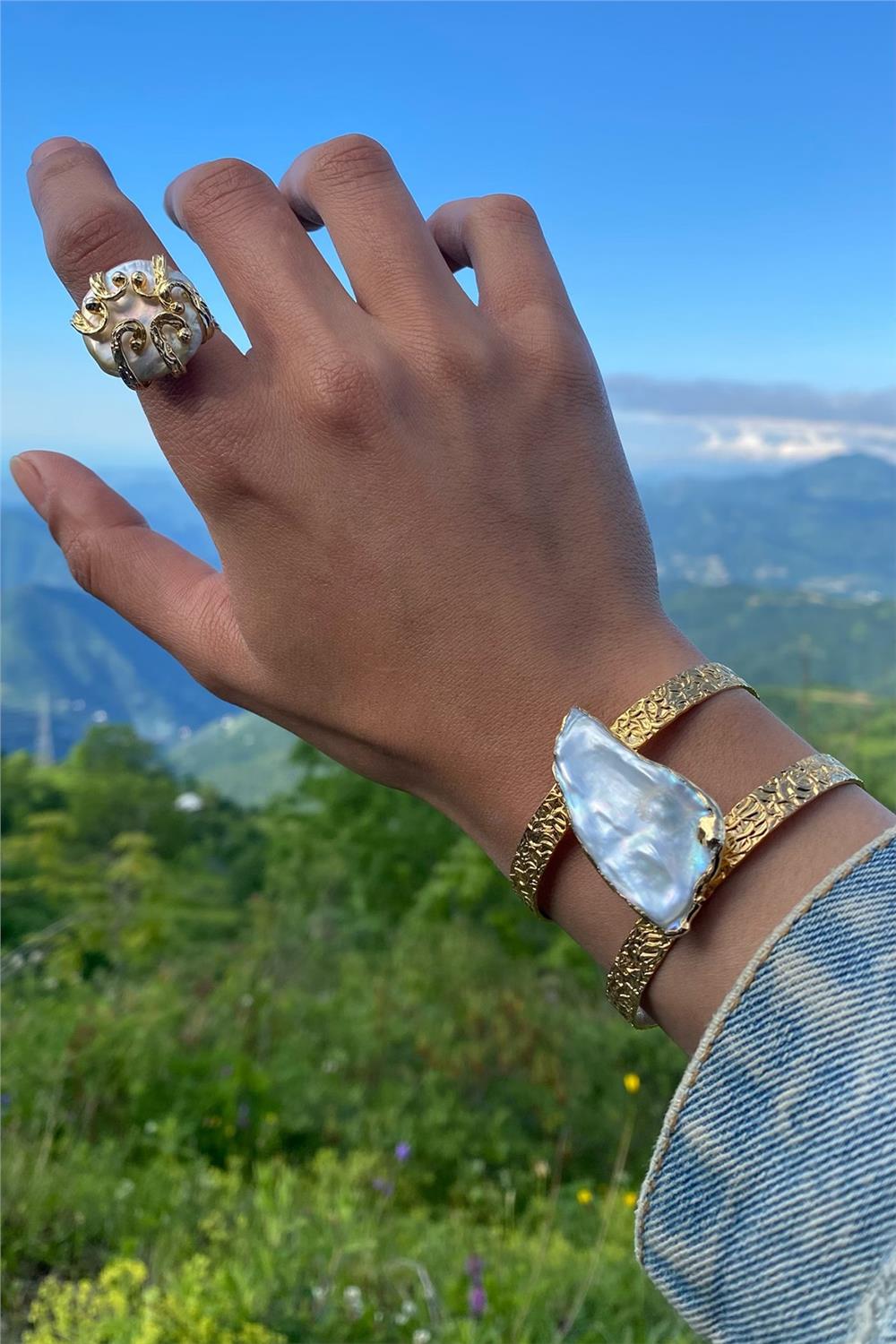 Gerçek İnci Tasarım Bileklik