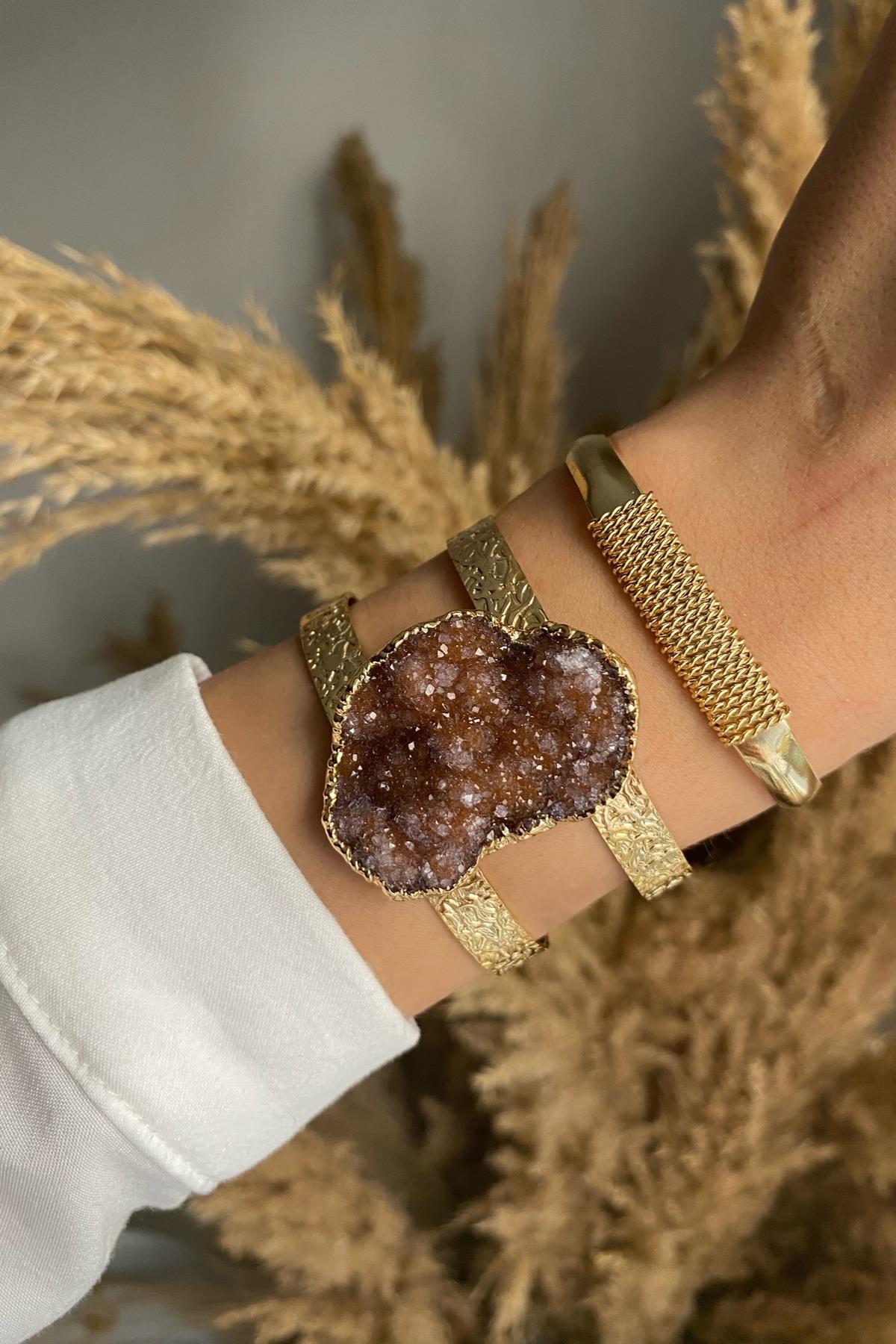 Kaplan Gözü Dürüze  Bileklik Seti (Tüm Set)