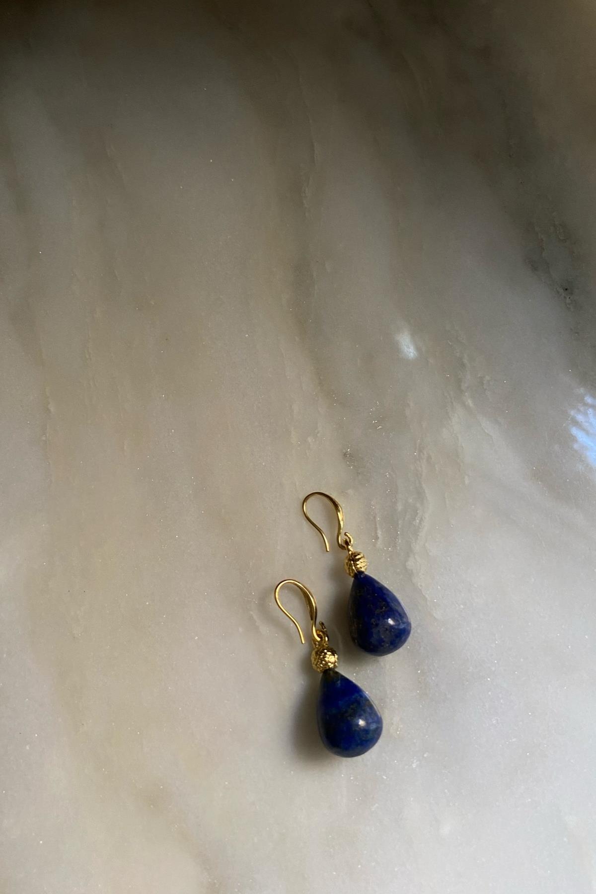 Lapis Damla Tasarım  Küpe 