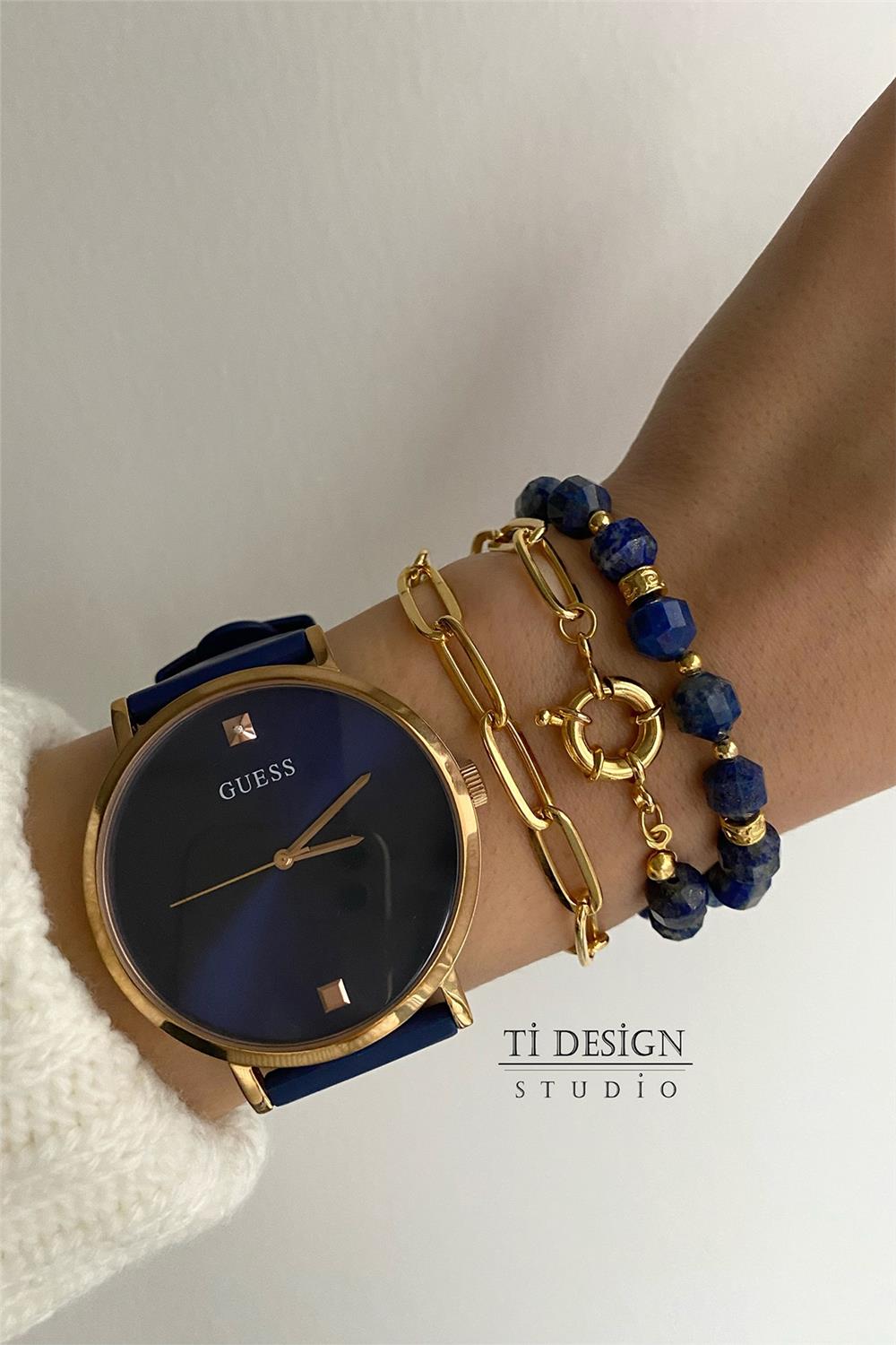Lapis Taşı Tasarım Bileklik Seti (Tüm Set)