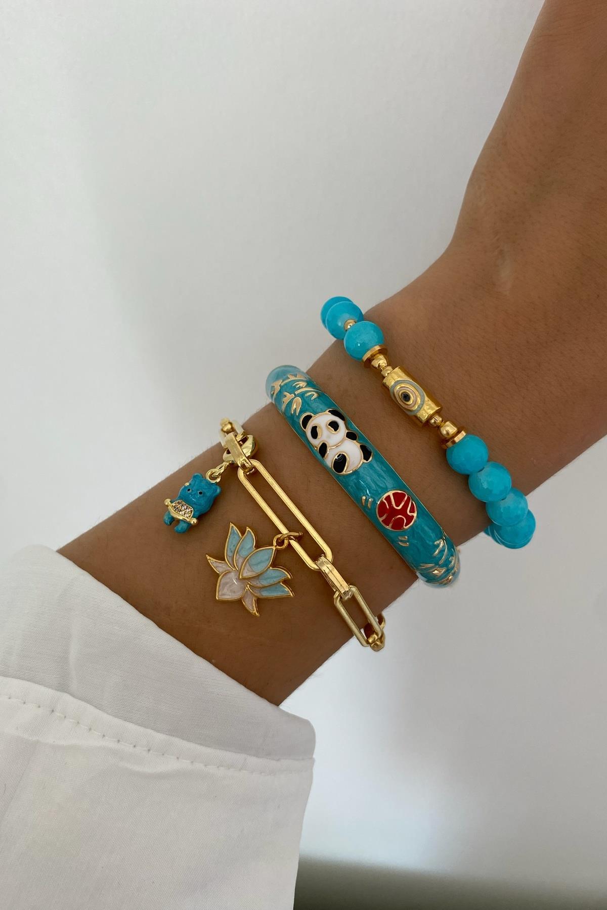 Mavi Tasarım Bileklik Seti (Tüm Set)