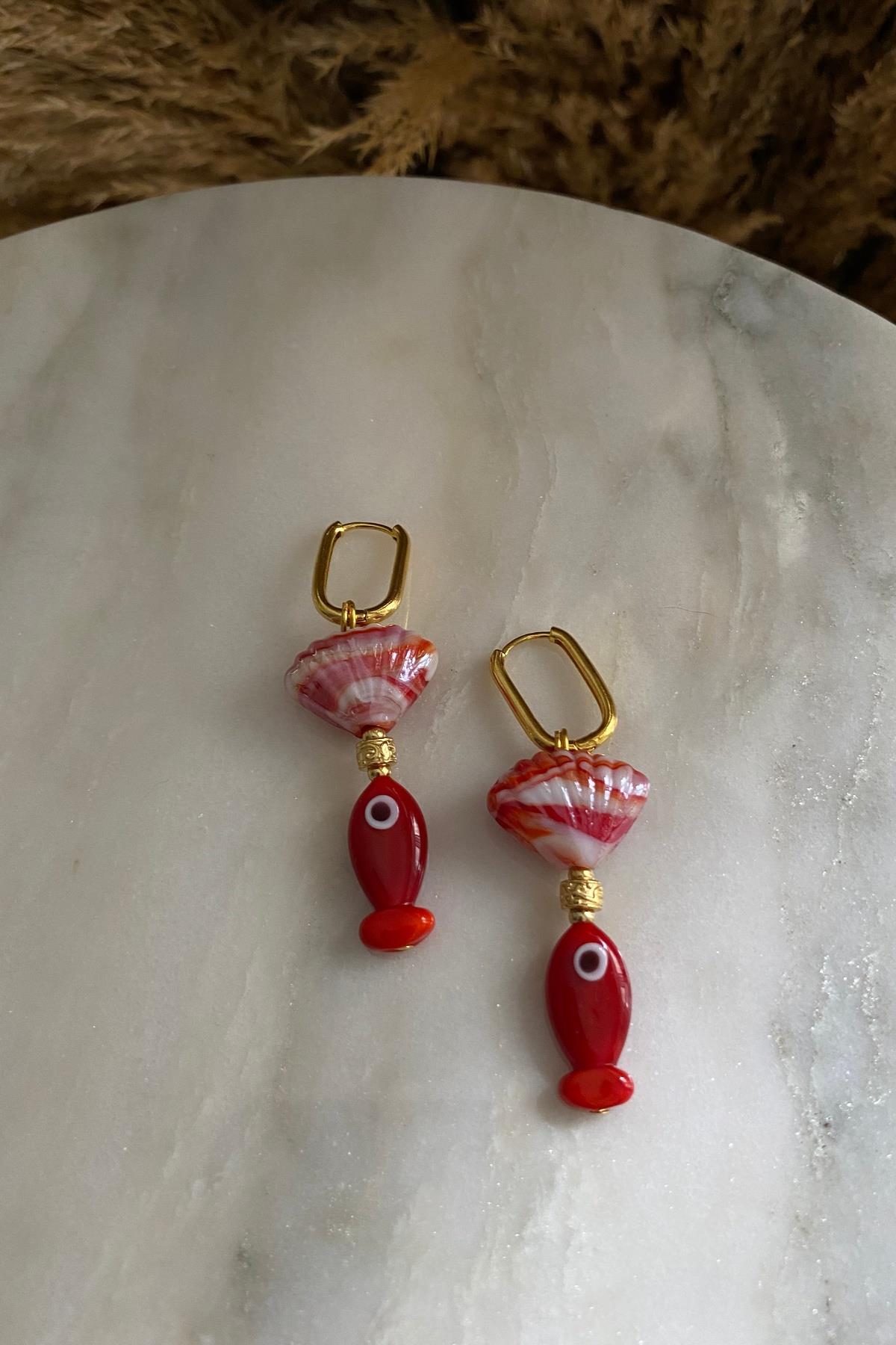 Murano Balıklı Küpe 