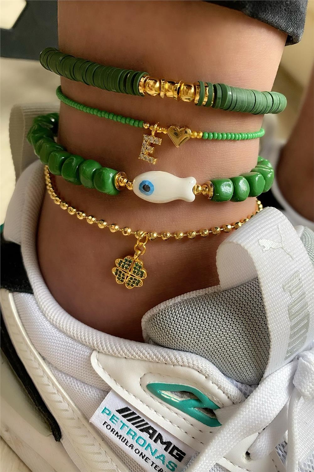 Murano Tasarım Halhal Seti (Tüm Set)