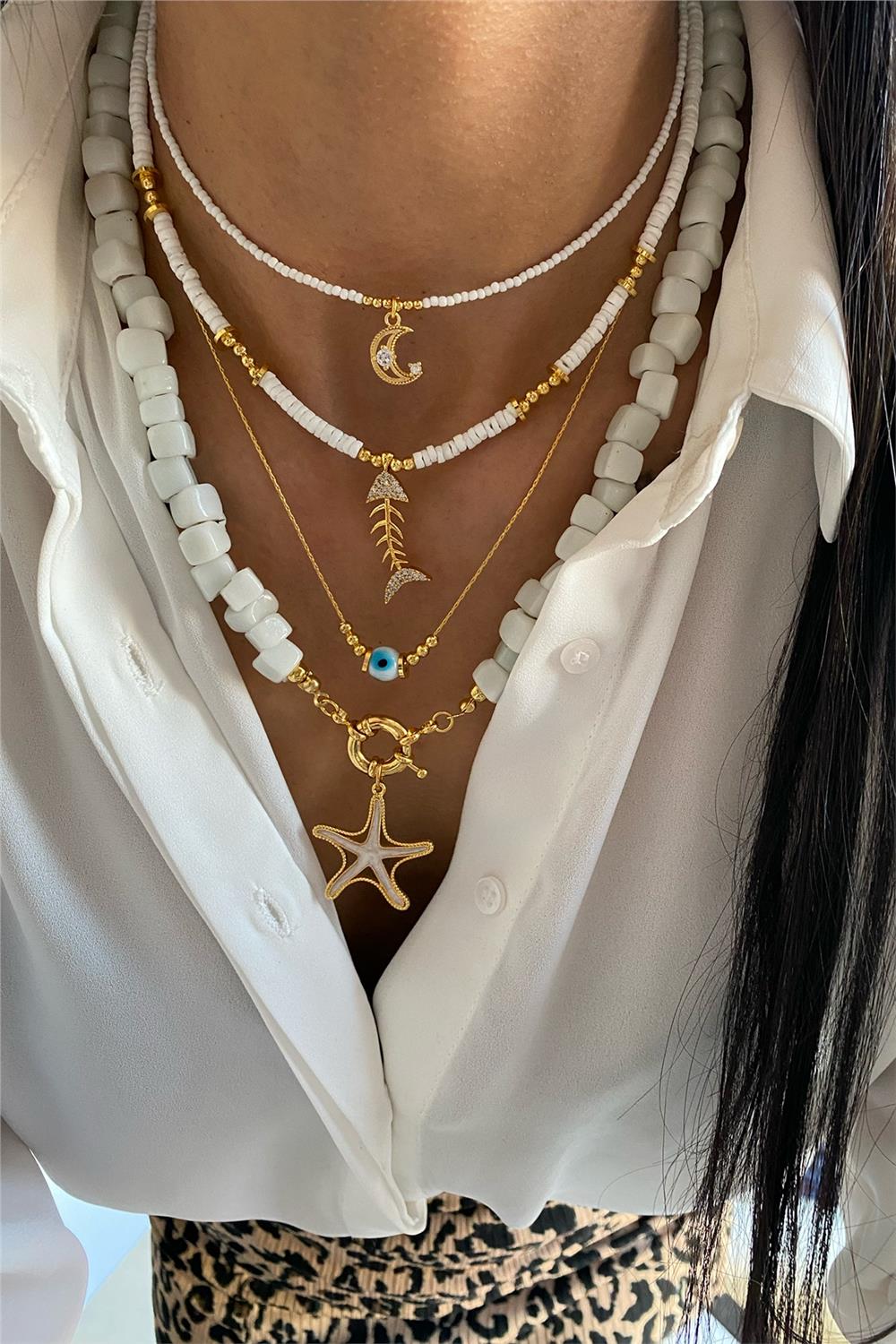 Murano Tasarım Kolye Seti (Tüm Set)