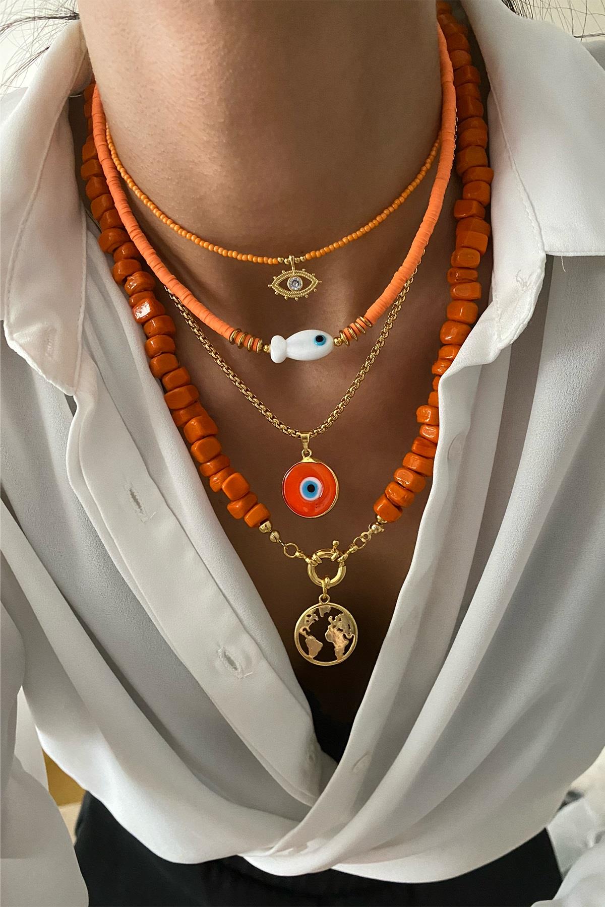 Murano Tasarım Kolye Seti (Tüm Set)