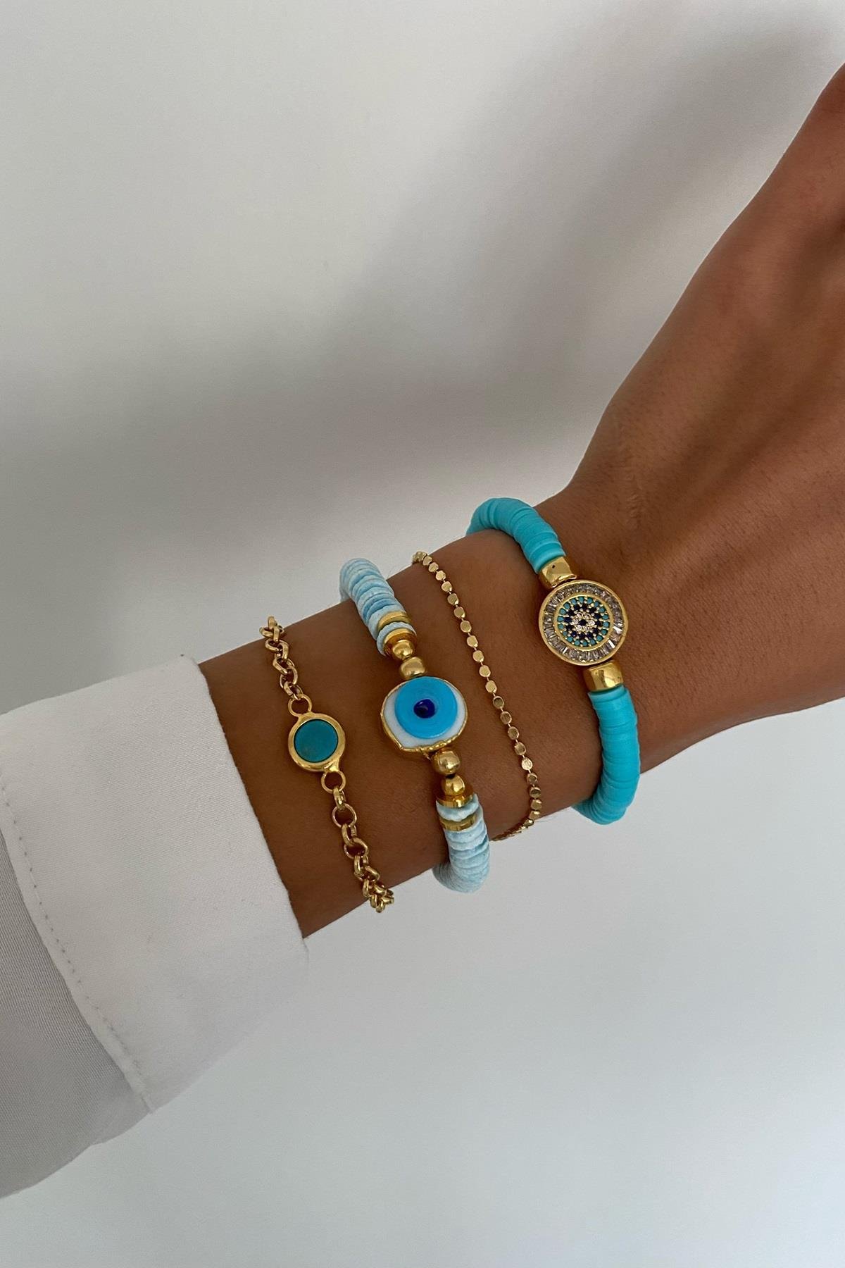 Sedef Taşı Bileklik Seti (Tüm Set)