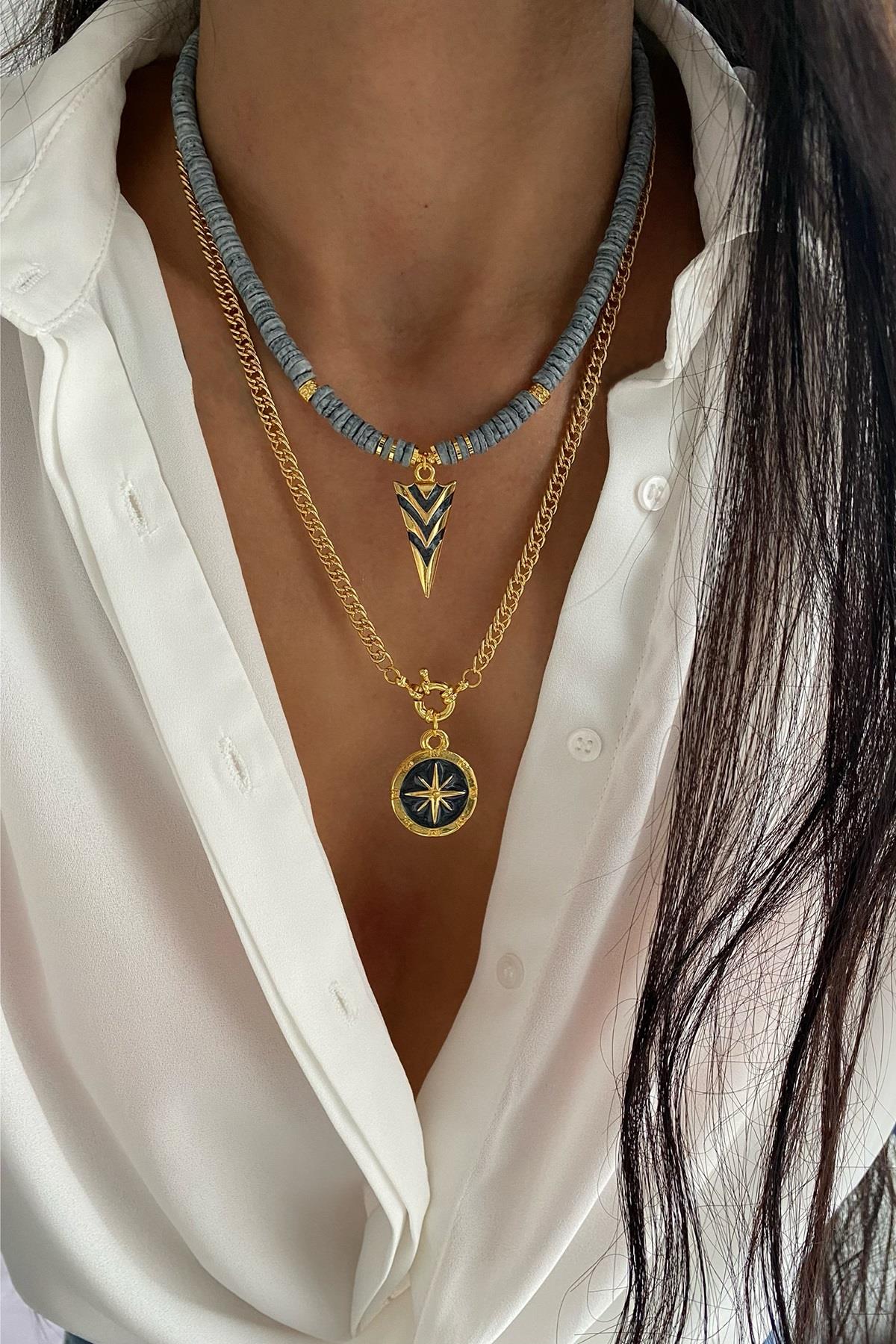 Sedef Taşı Kolye Seti (Tüm Set)