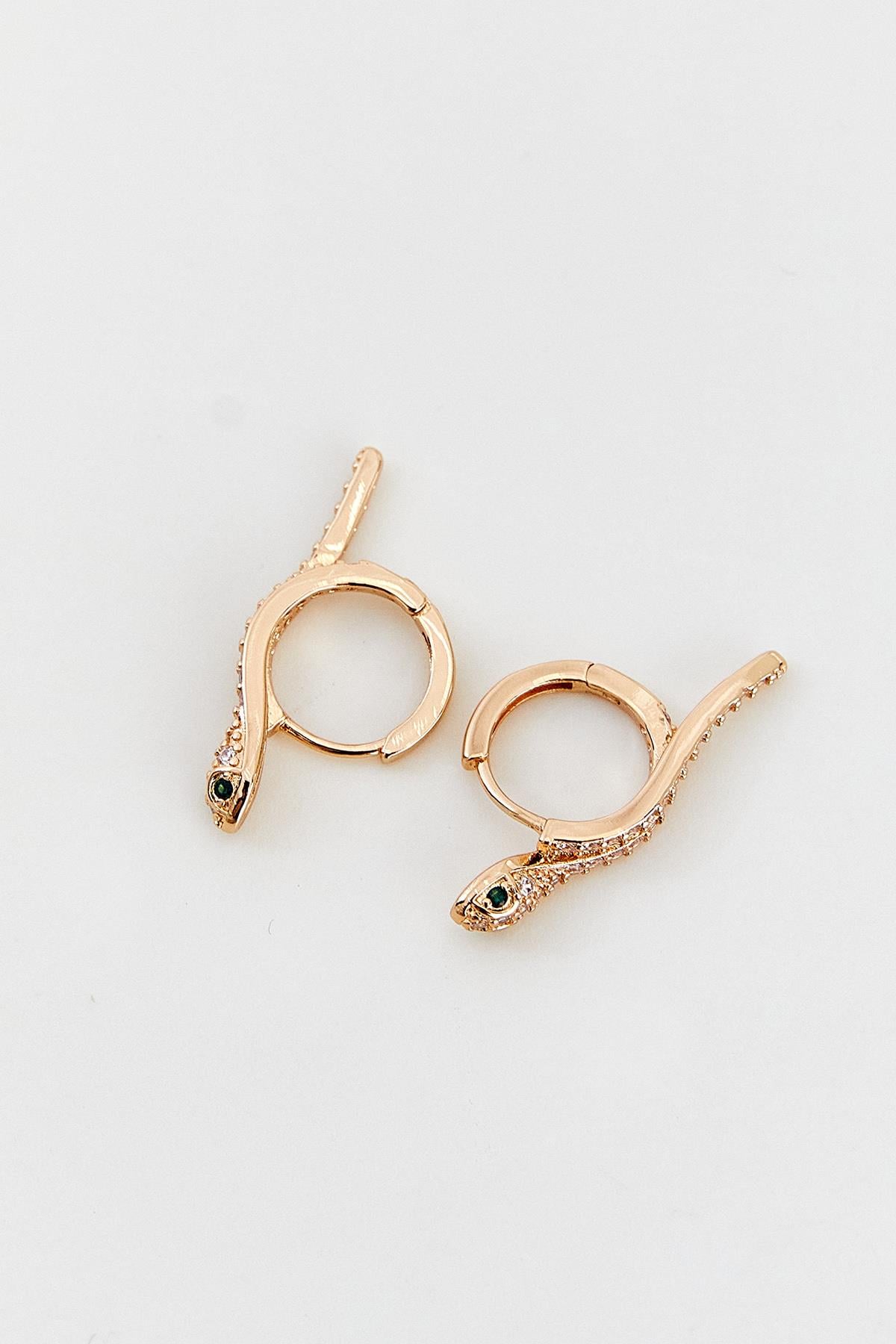 Diamond Snake Gold  Küpe