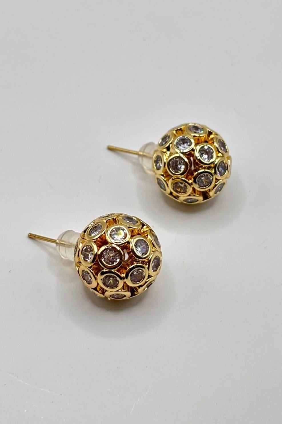 Disko Topu Diamond Küpe