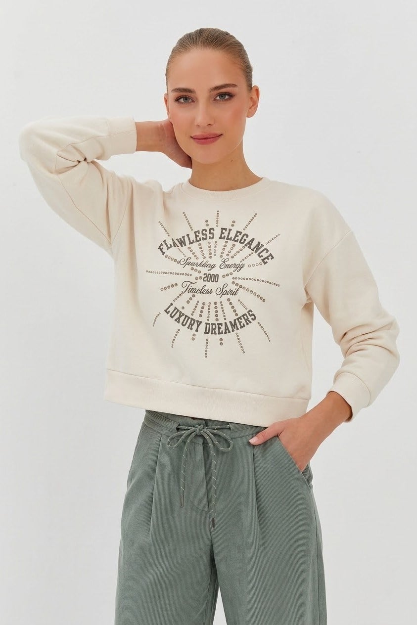 Gold Zımbalı Dreamers Sweatshirt