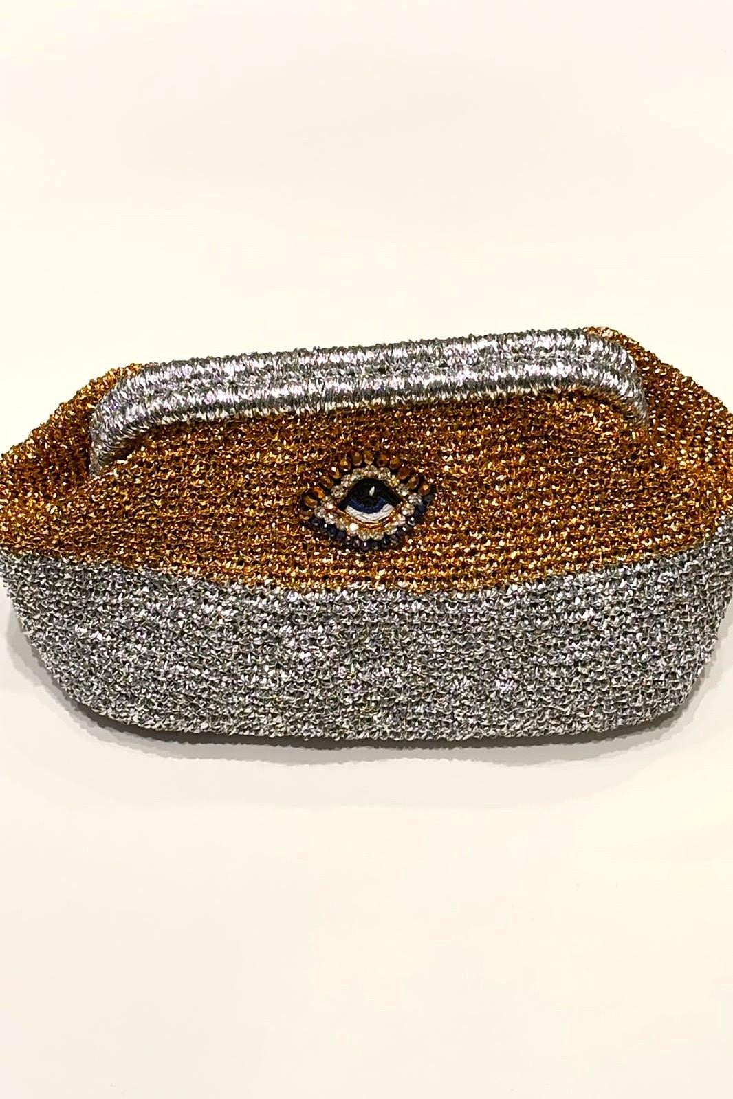 Göz Clutch Çanta