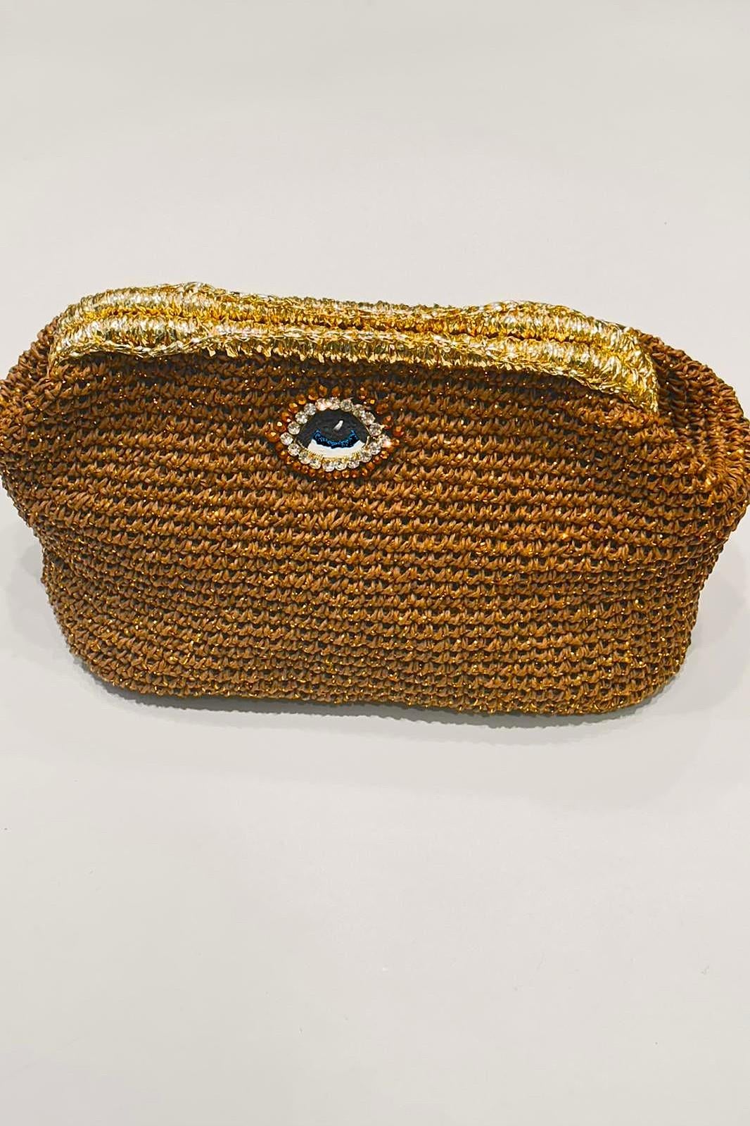 Göz Clutch Çanta