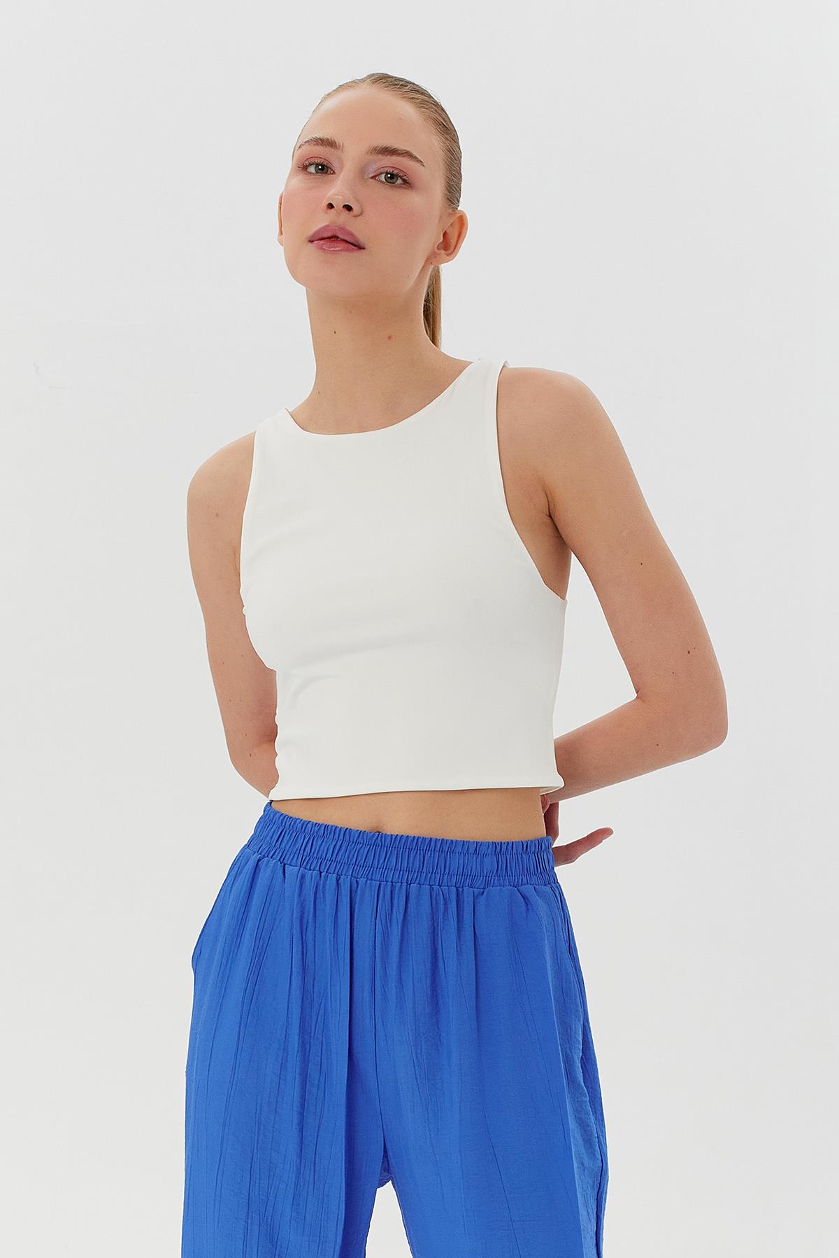 Kadın Crop  Basic
