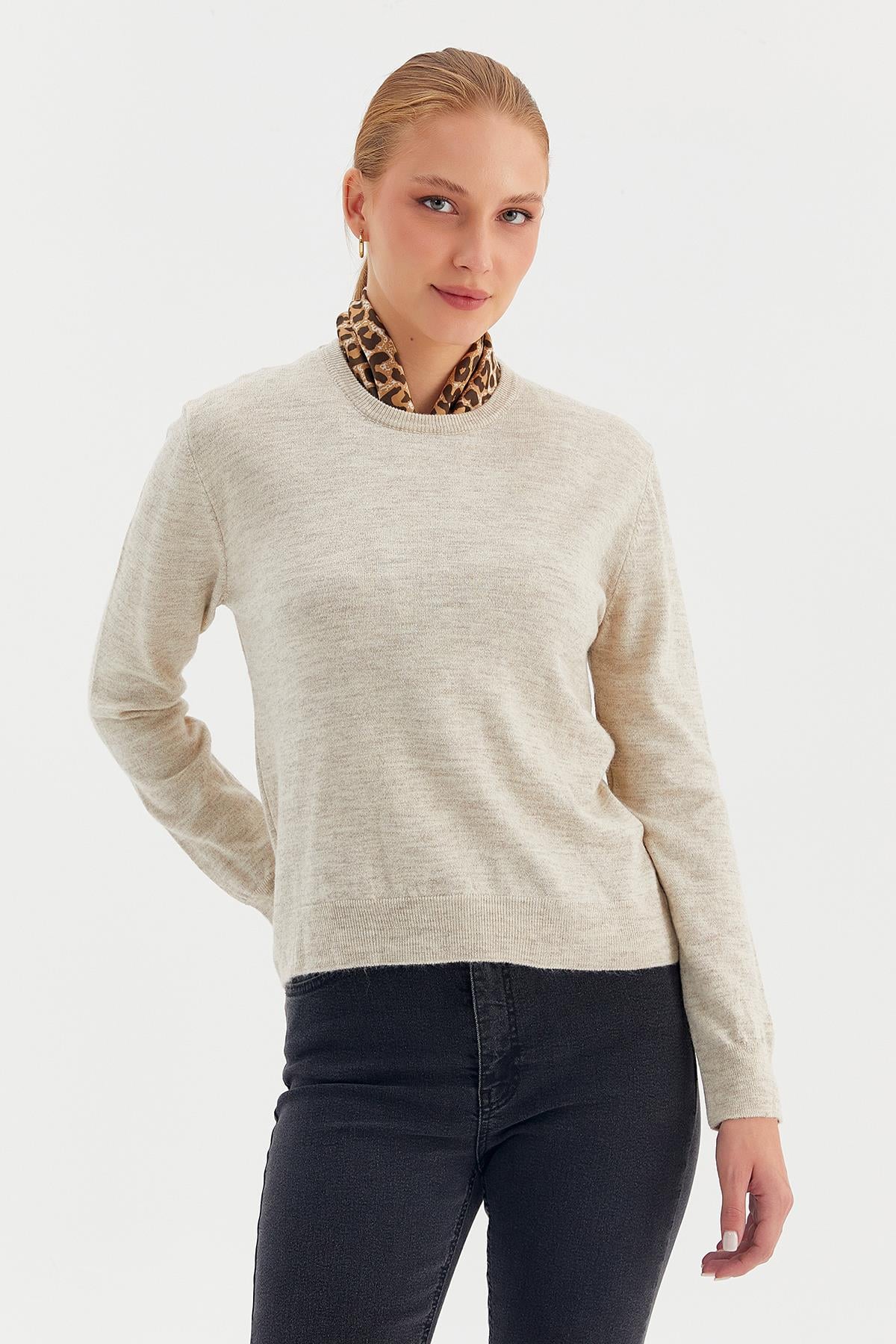 Bisiklet Yaka Basic Triko