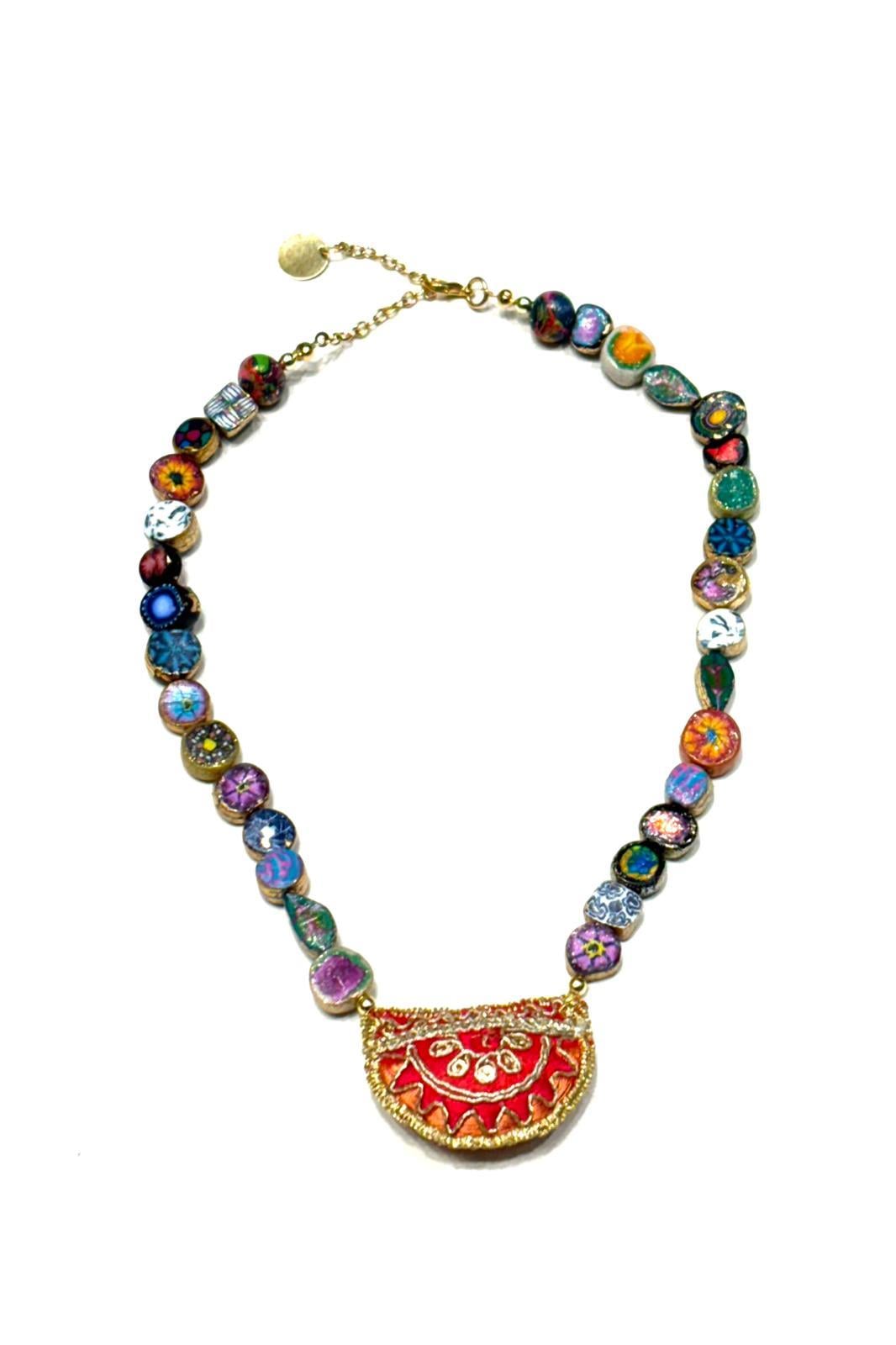 Bohem Millefiori Kolye
