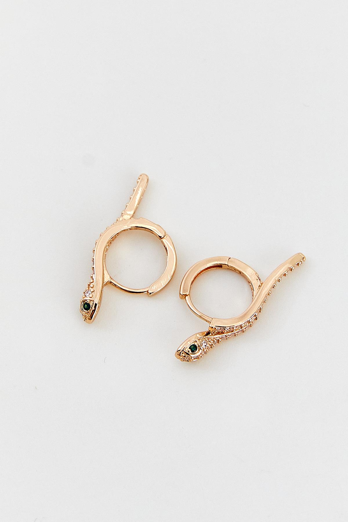 Diamond Snake Gold  Küpe