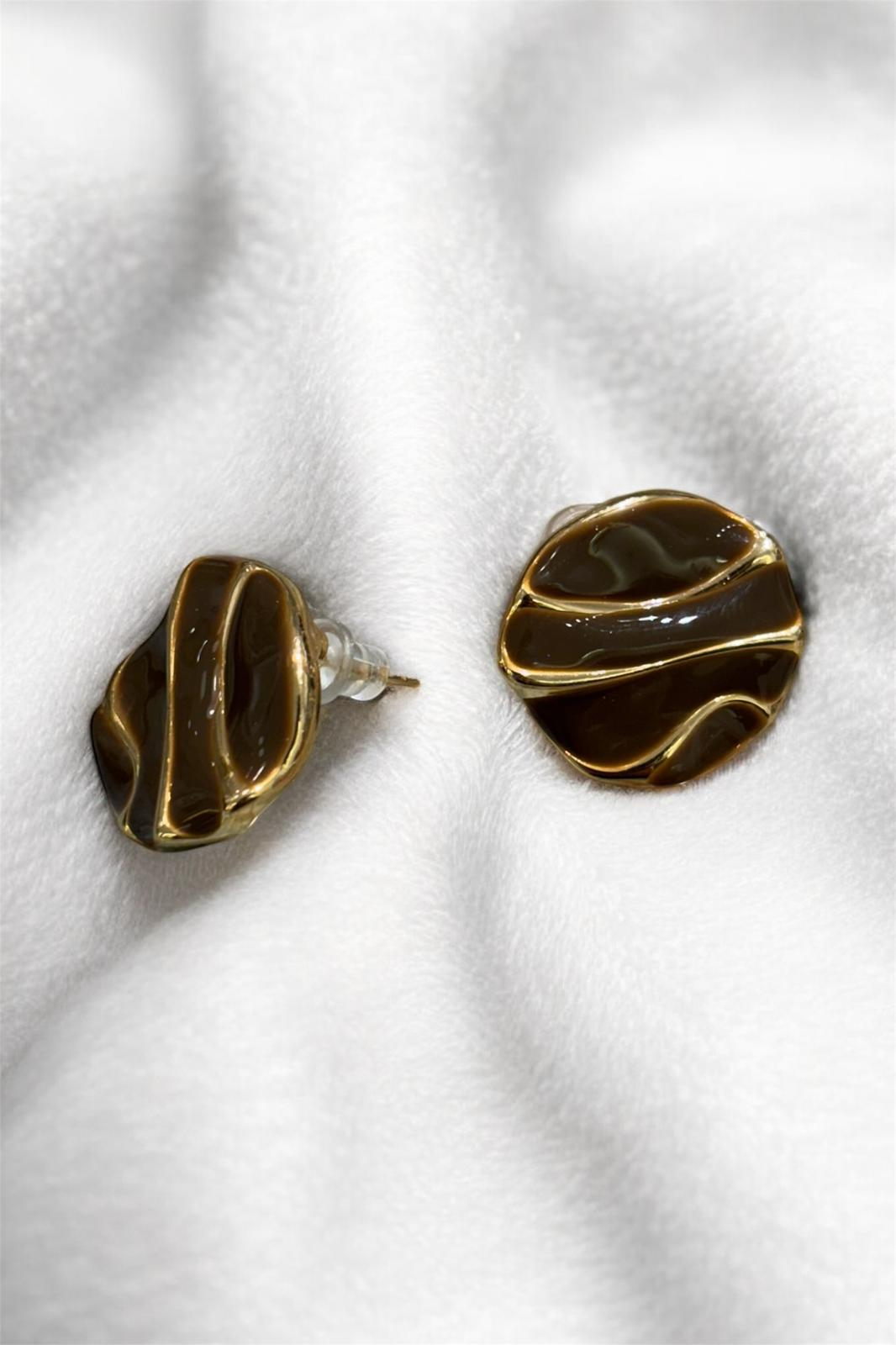 Espresso Gold Küpe