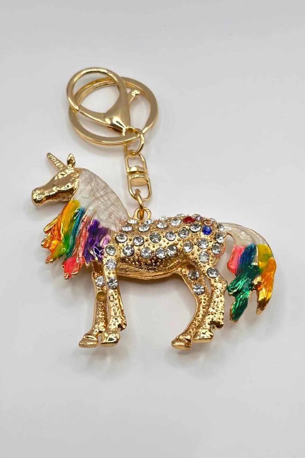 Figürlü Taşlı Anahtarlık Unicorn2