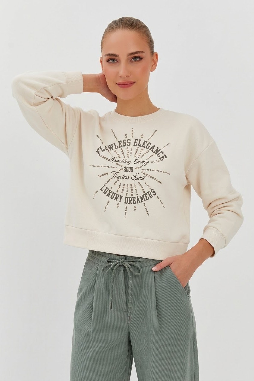 Gold Zımbalı Dreamers Sweatshirt