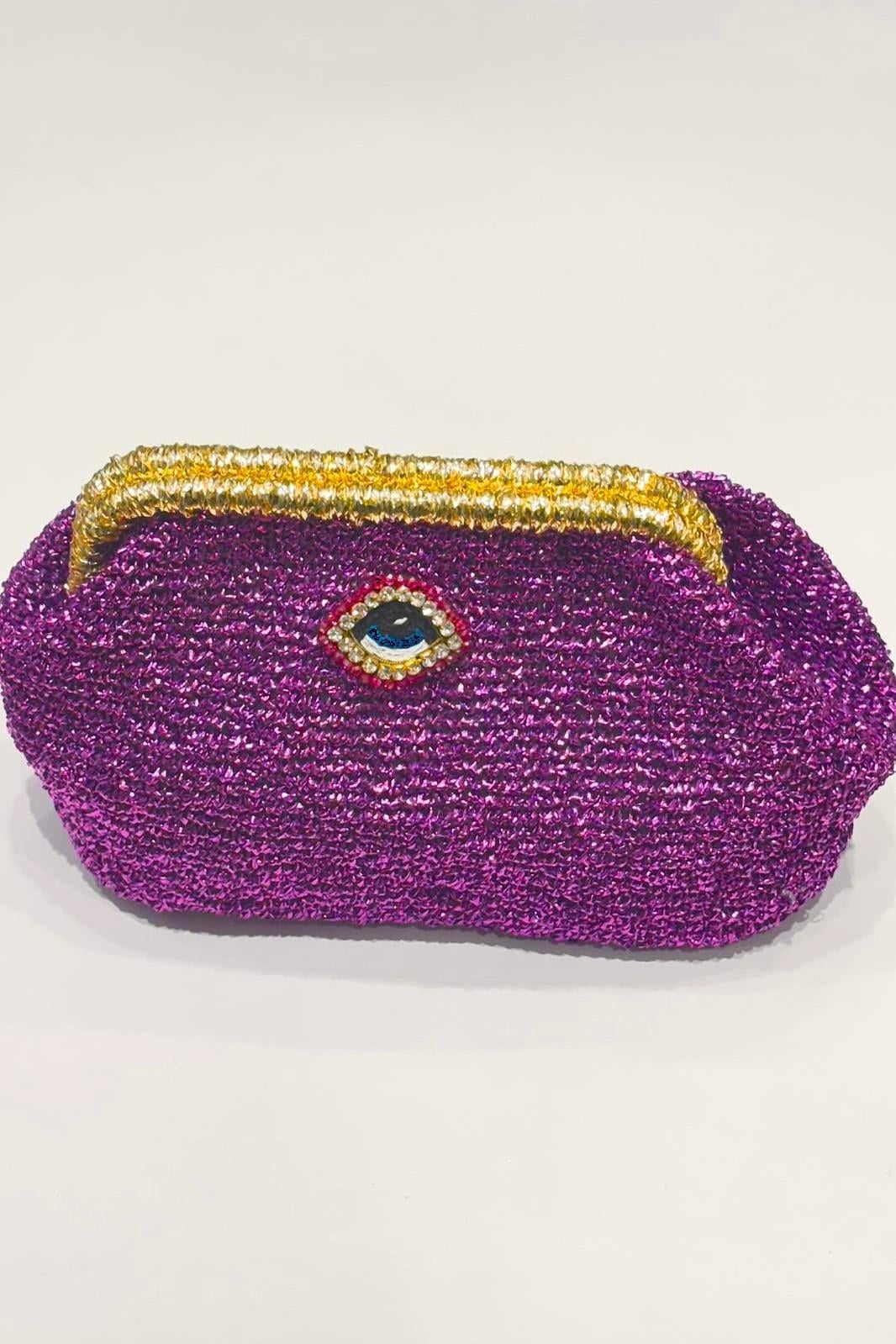 Göz Clutch Çanta