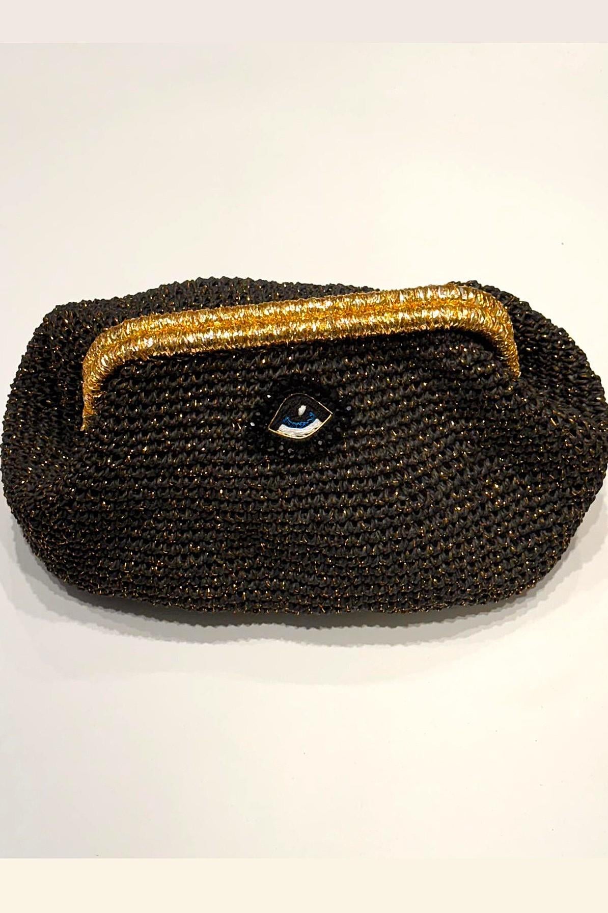 Göz Clutch Çanta