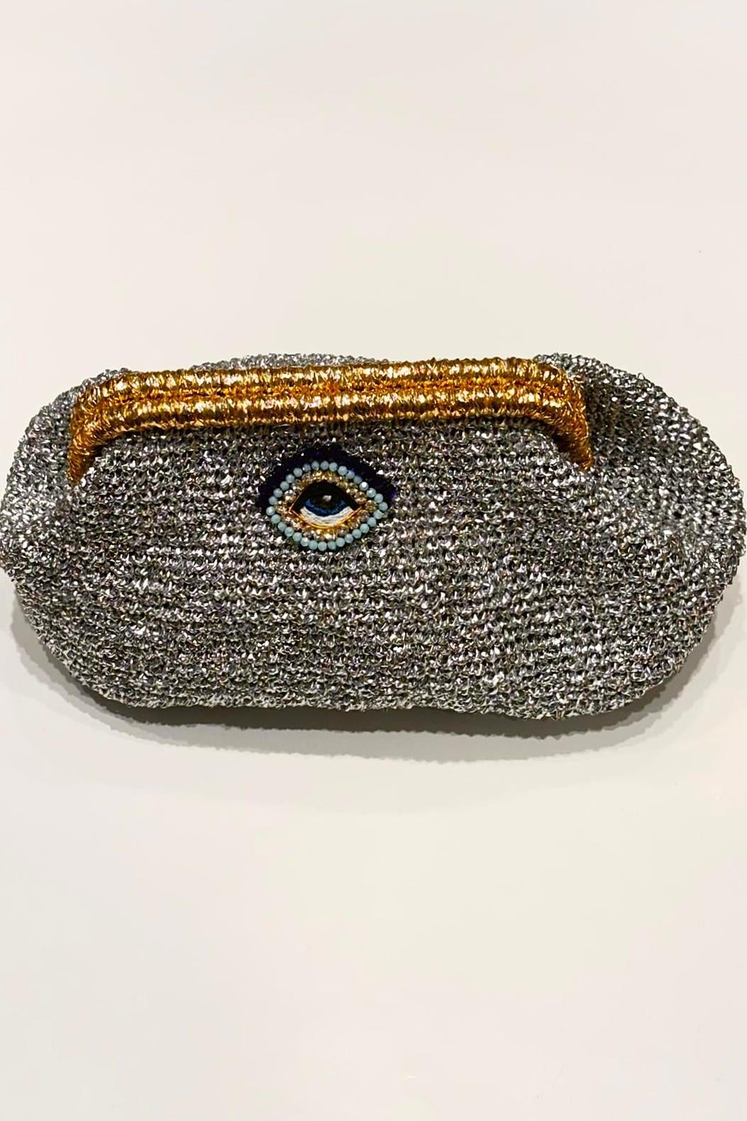 Göz Clutch Çanta