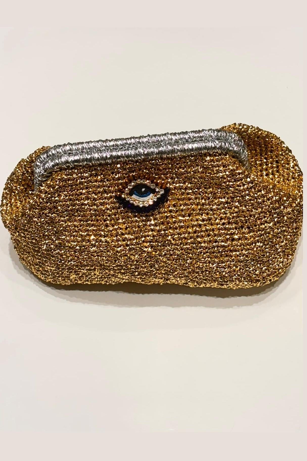 Göz Clutch Çanta