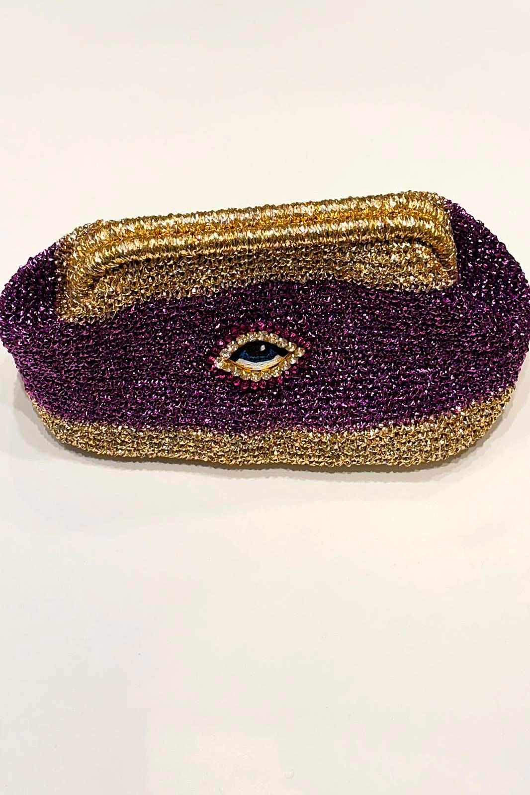 Göz Clutch Çanta