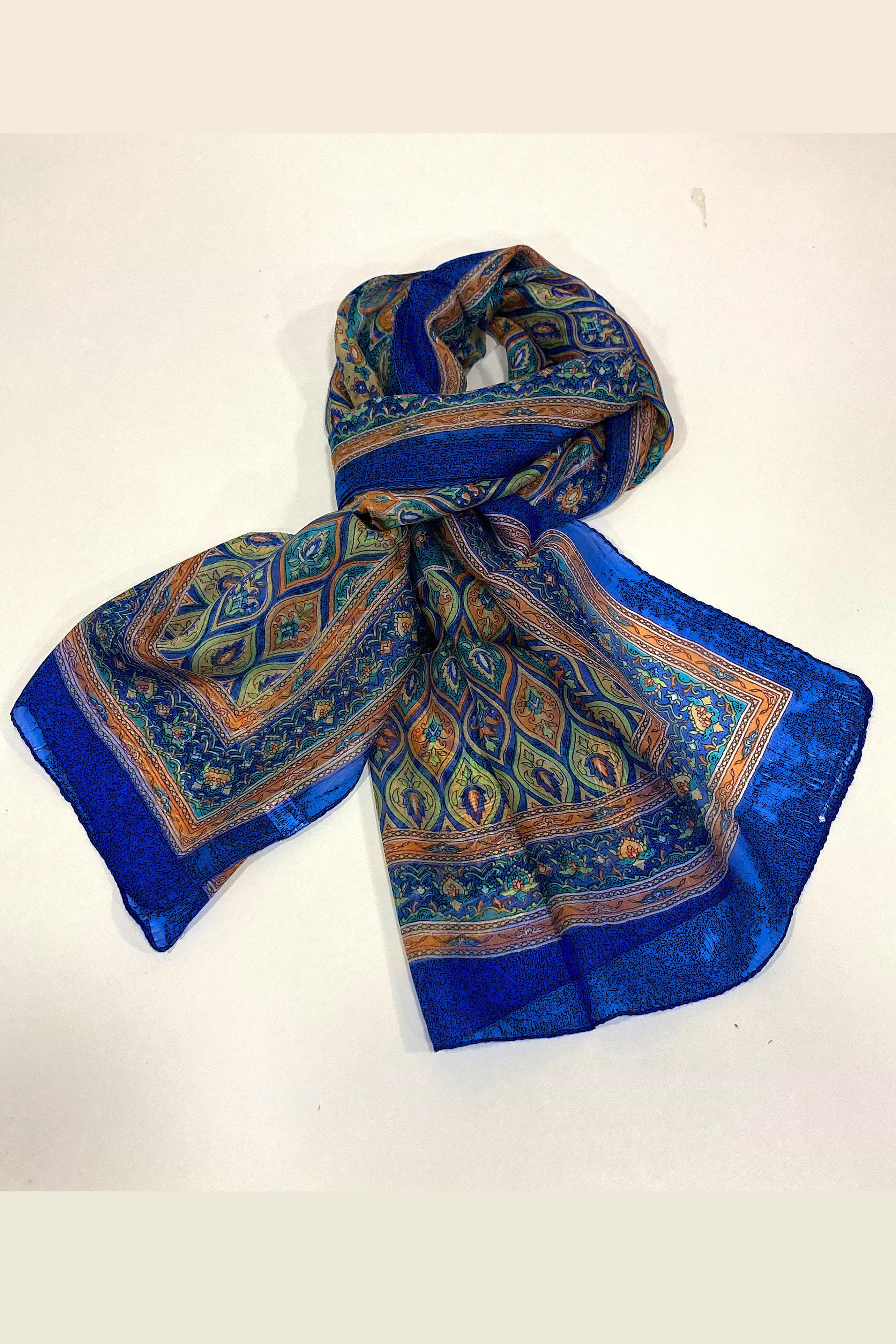 Hint İpeği Şal Desenli (6) Fular