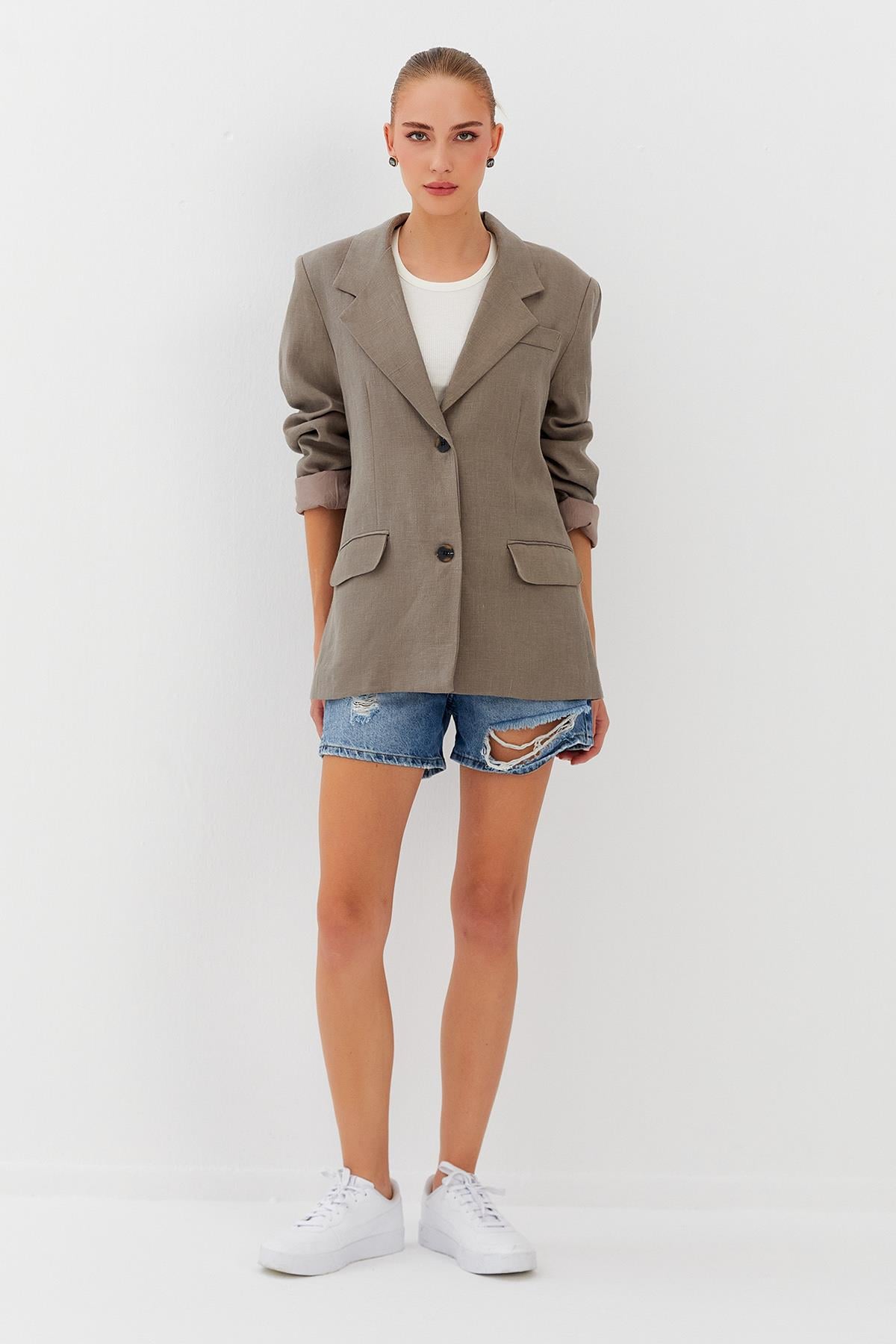 Keten Blazer Ceket