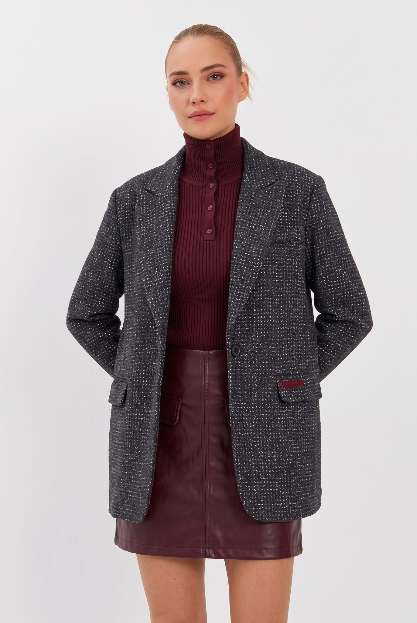 Milano Kırçıllı Blazer Ceket