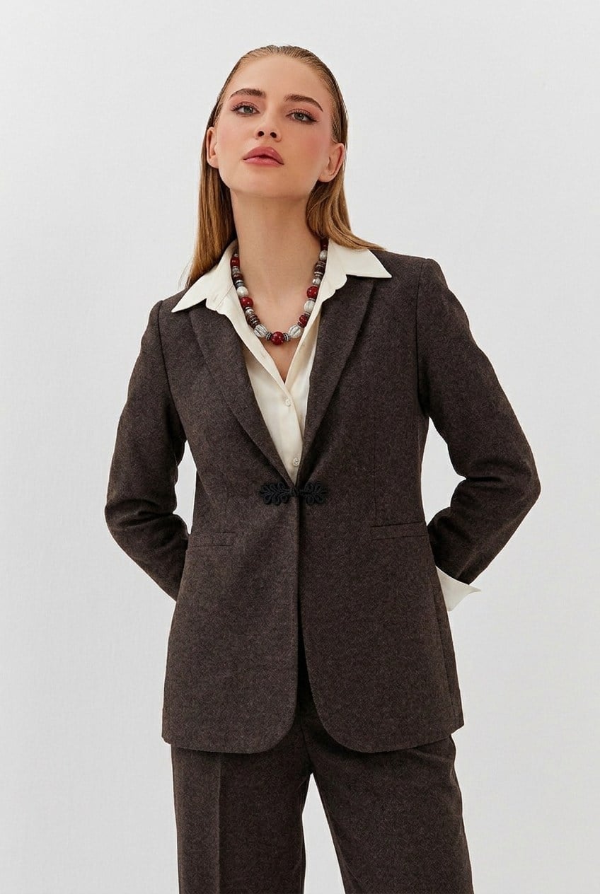 Swan Şal Yaka Yün Blazer