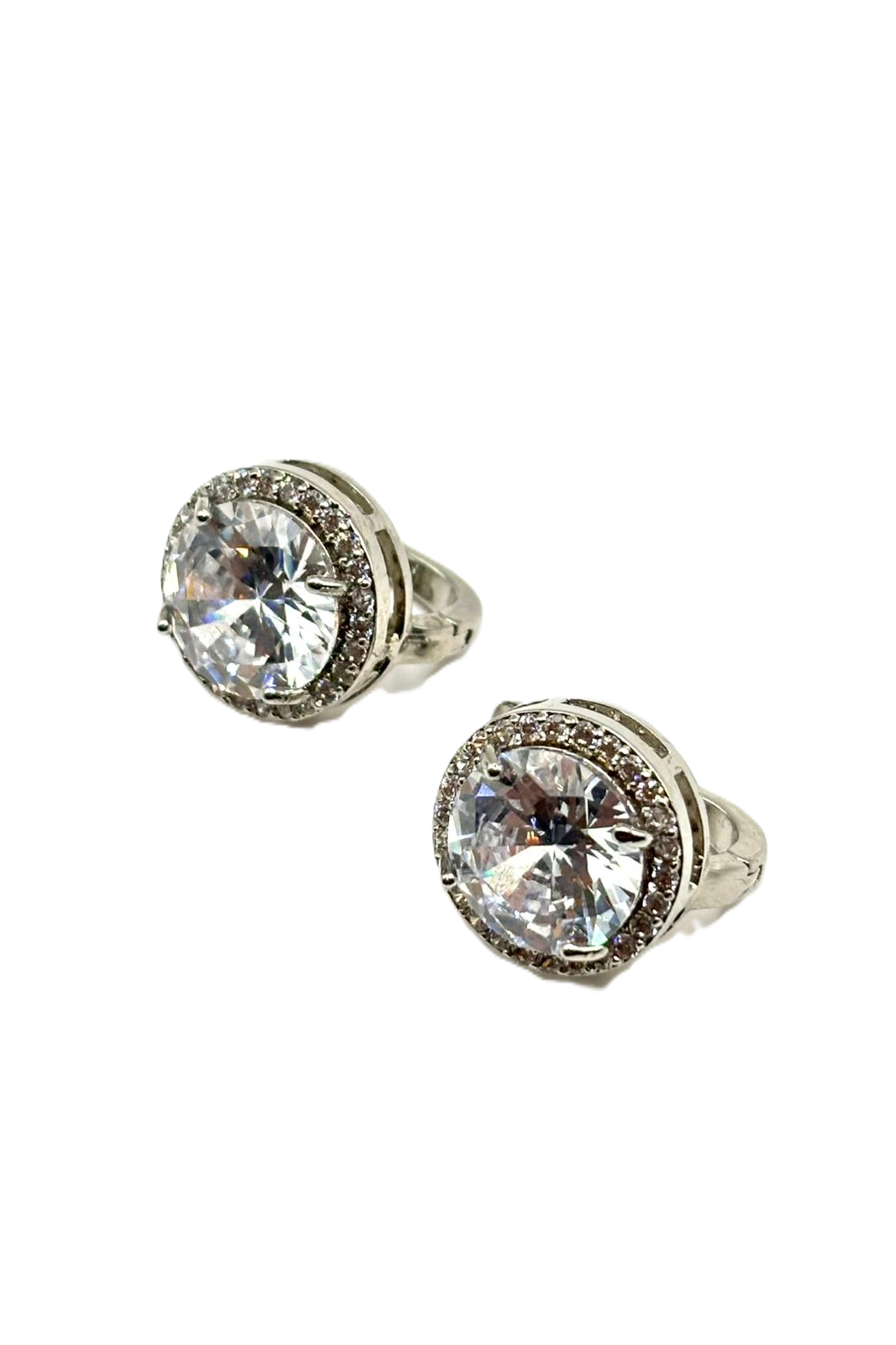 Yuvarlak Swarovski Küpe